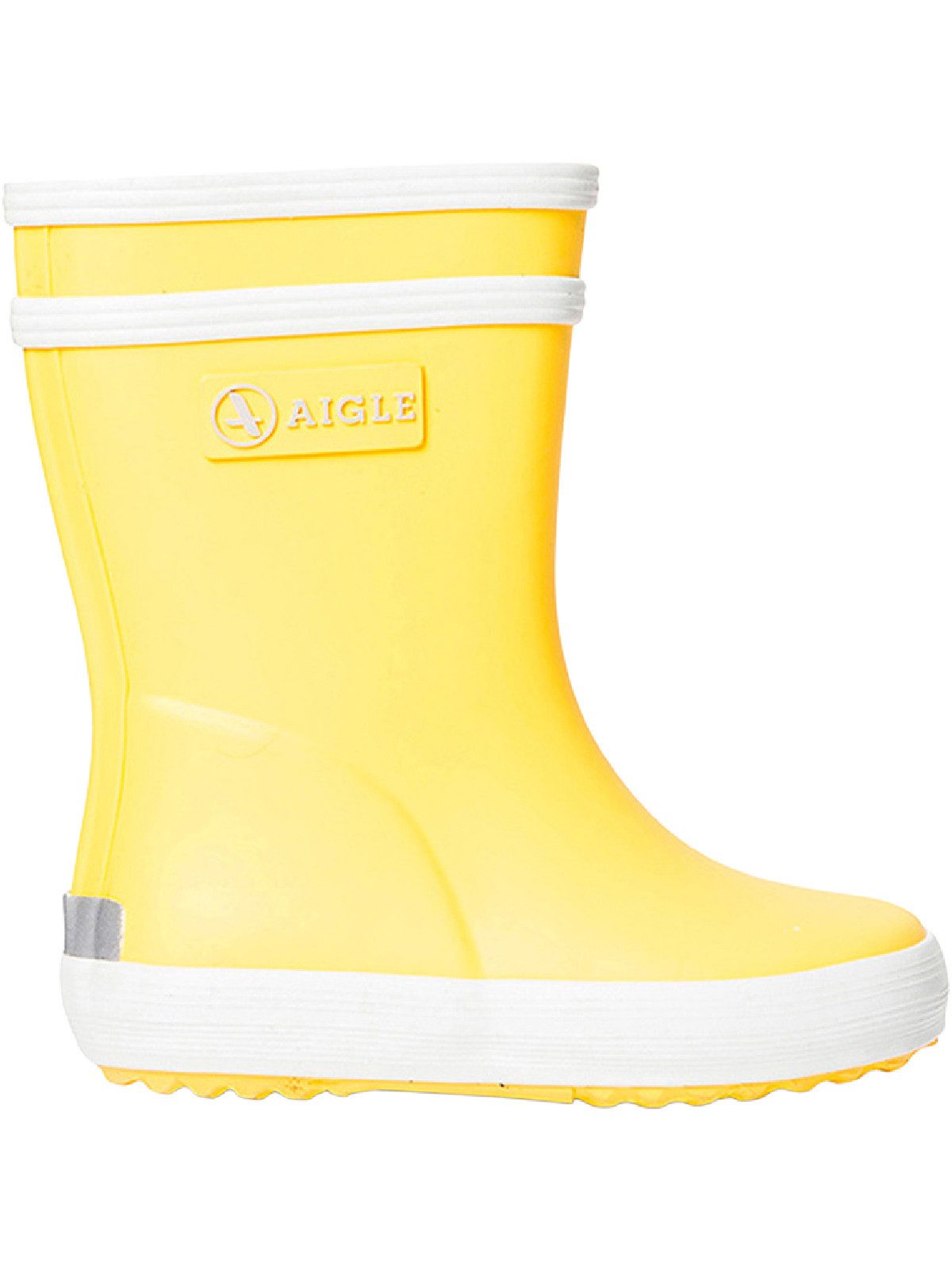 Aigle Aigle Baby-Flac gelb/weiß Gummistiefel