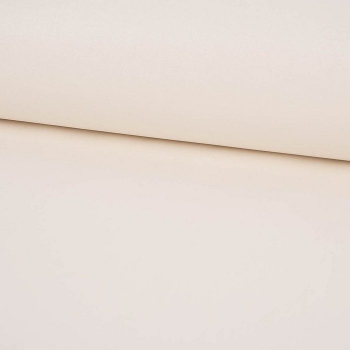 SCHÖNER LEBEN. Stoff Tischdeckenstoff Wachstuch beschichtete Baumwolle Glitzer uni weiß 1 55m Breite