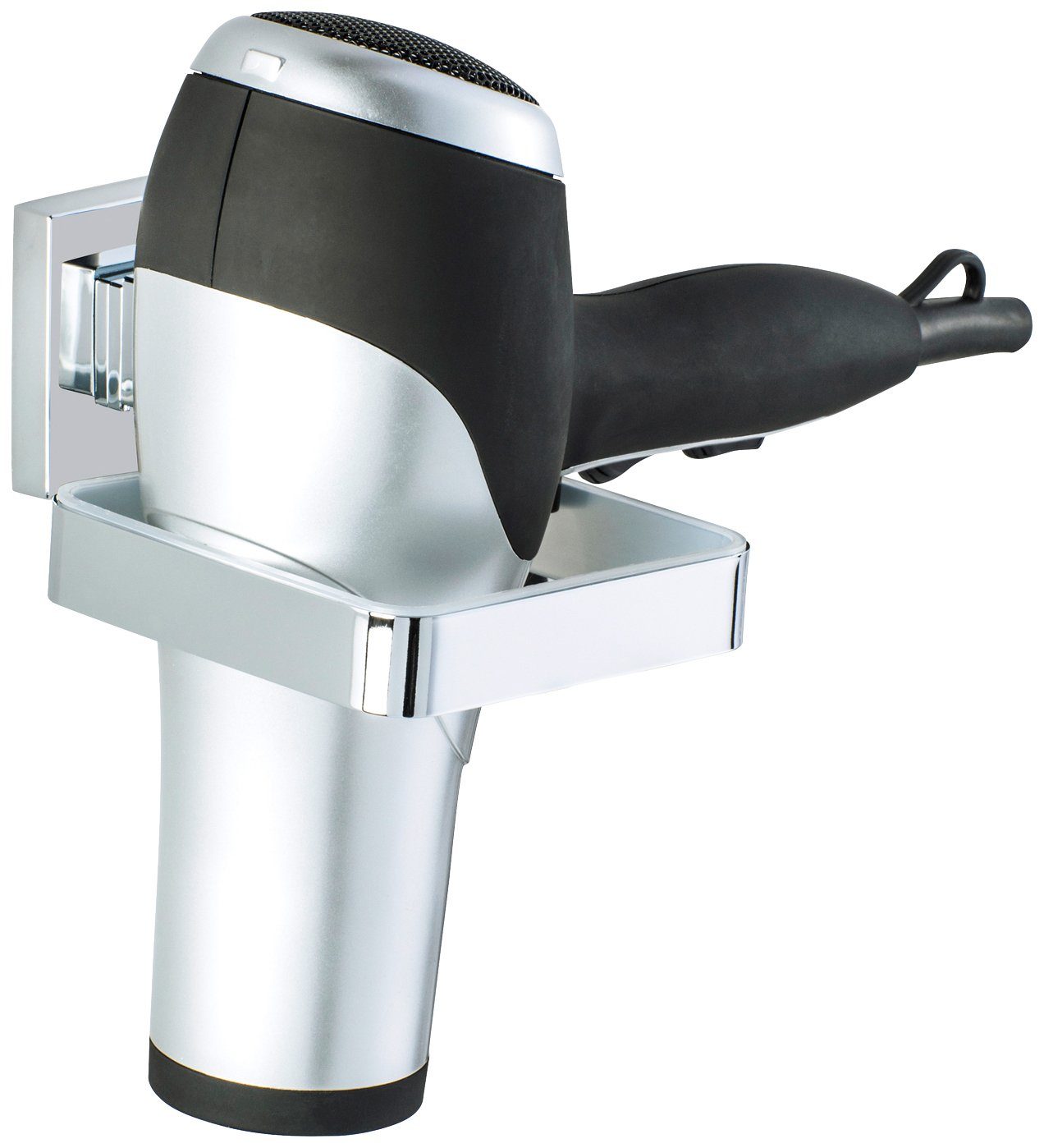 WENKO Haartrocknerhalter Vacuum-Loc Quadro, (Befestigung mit Saugnapf) – Bild 4 von 5
