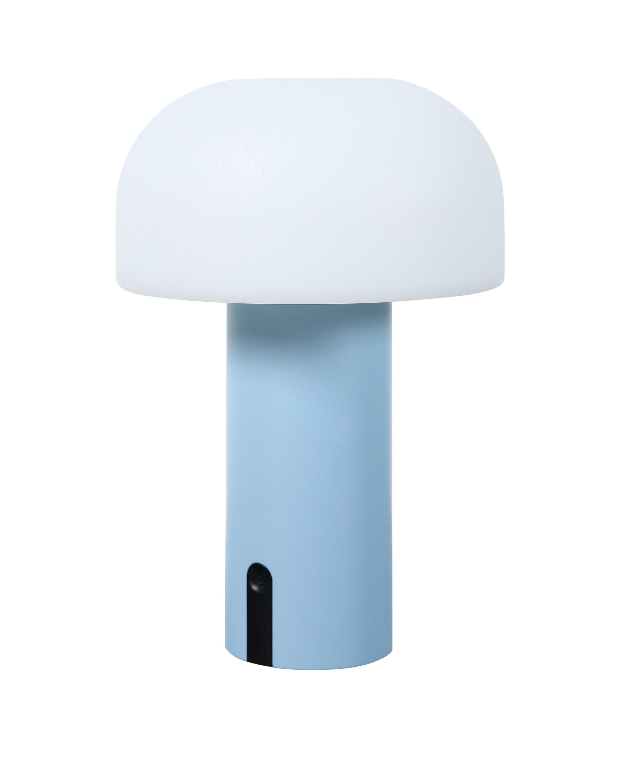 LUUK Studio LED Tischleuchte, LED fest integriert, warmweiß (2700 Kelvin), wiederaufladbarer Akku, für drinnen & draußen, modernes Design