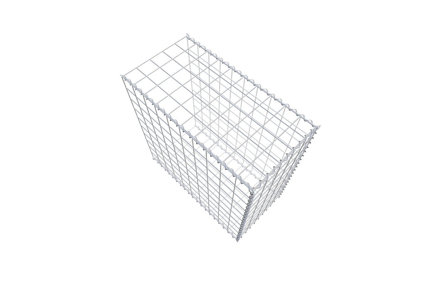 Thumbnail - Gabiona Gabionenzaun Anbaugabione Typ 2 100 cm x 100 cm x 50 cm (L x H x T), Maschenweite, (Anbaugabione Typ 2 100 cm x ...