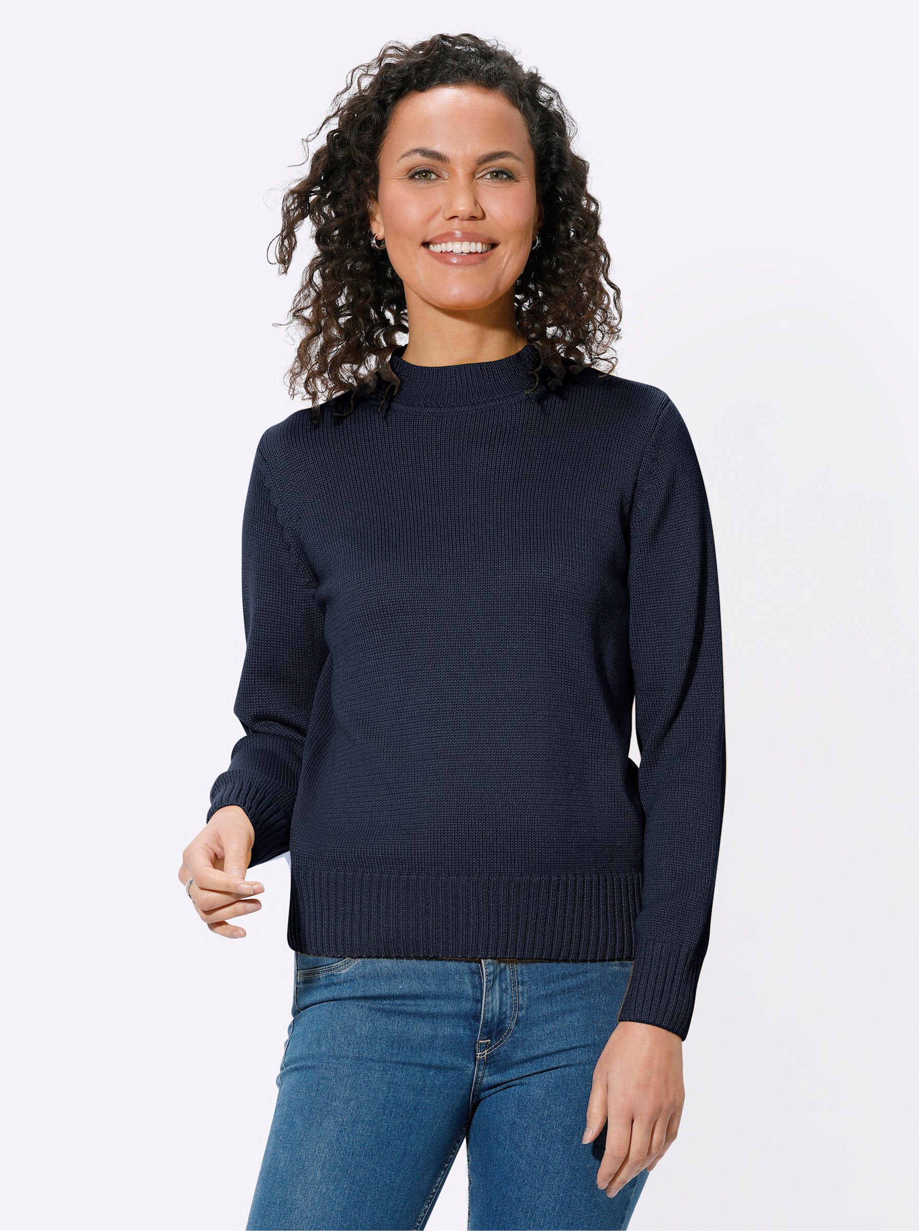 Casual Looks Stehkragenpullover "Pullover" günstig online kaufen
