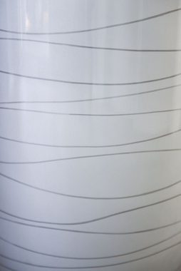 VIVANNO Pflanzkübel Pflanzkübel Blumenkübel exklusiv "Asconia" Silber Hochglanz - 41x80