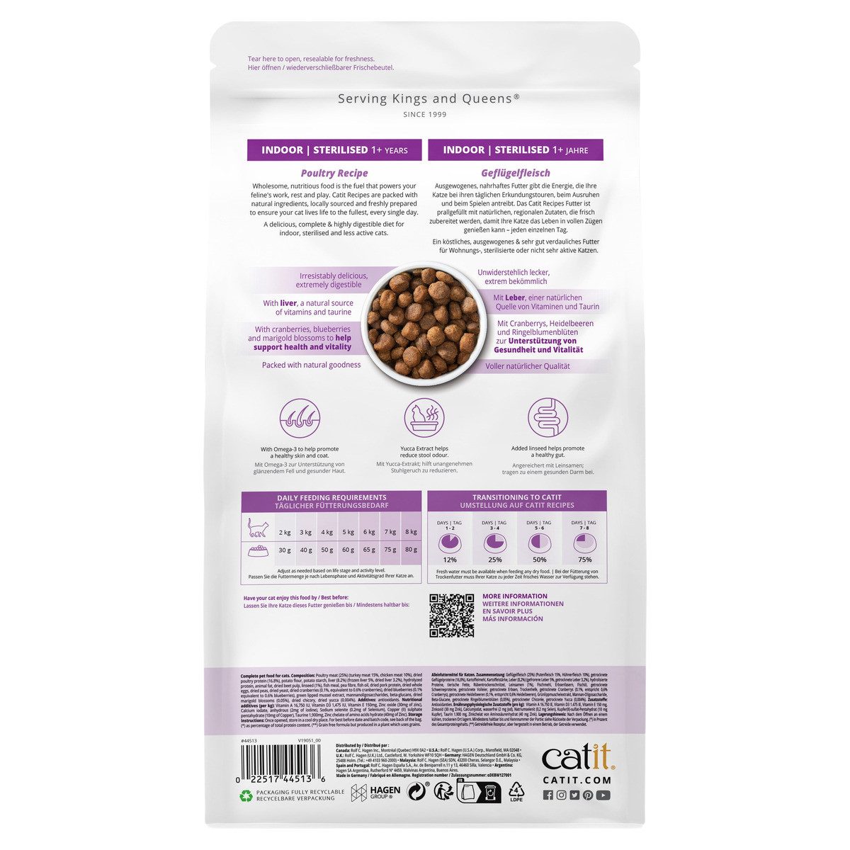 Catit Recipes Adult Indoor 400 g, für: Katze
