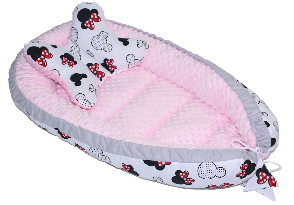 Primawela Bettnestchen Baby MINKY Nestchen Kokon Kuschelnest Kissen Decke S günstig online kaufen