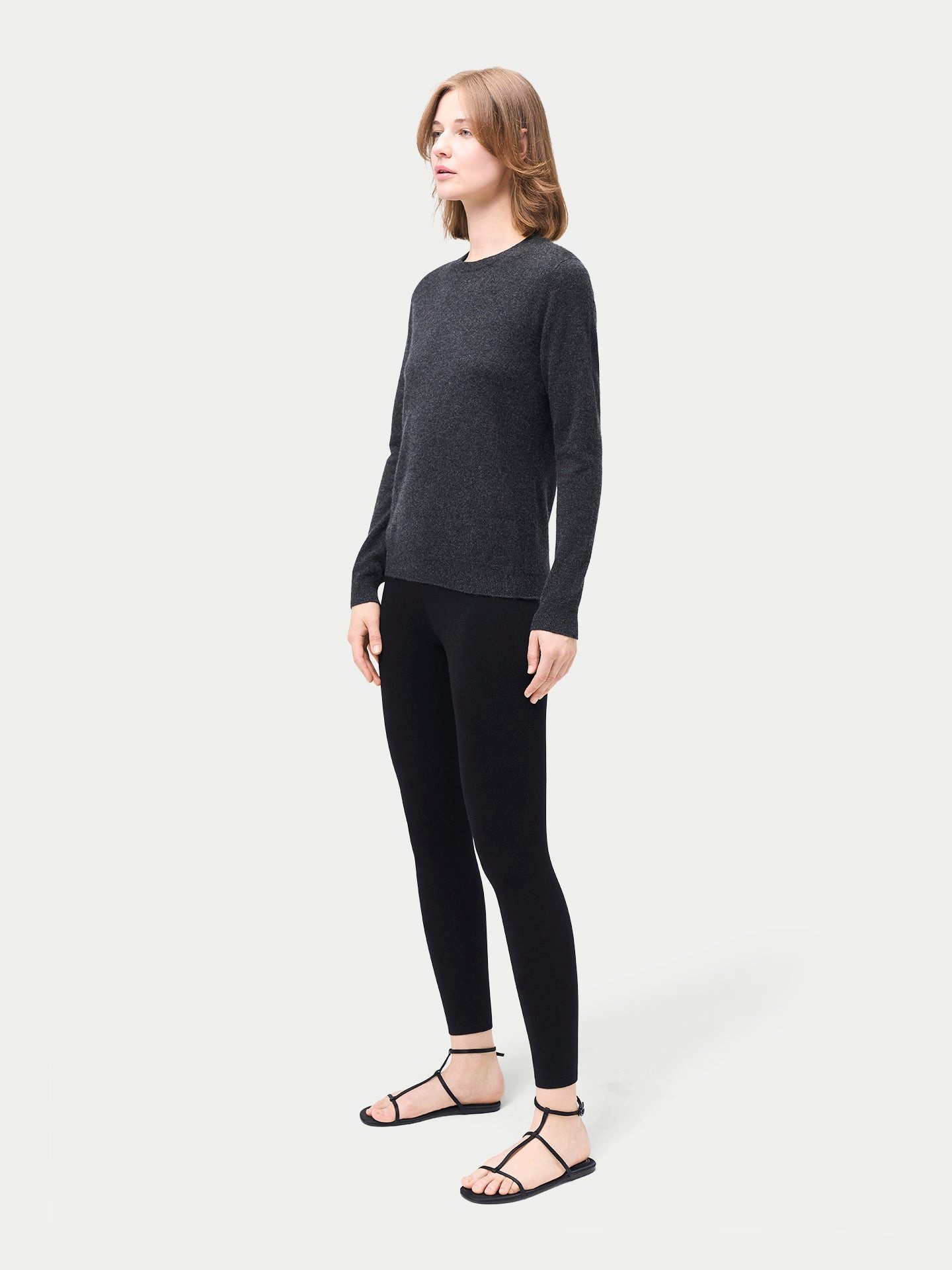 GOBI Cashmere Strickhose Damen Leggings aus Seide und Kaschmir