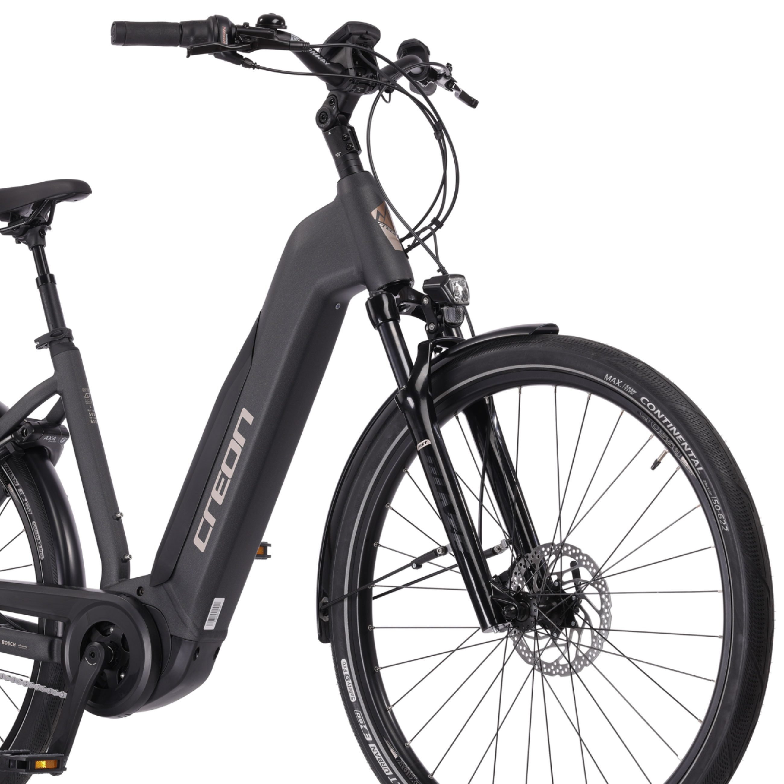Airtracks E-Bike Cityrad 28 Zoll Damen E-Bike LS City Fahrrad MOTIVE TF 1.7 Trekking Bike BOSCH, 7 Gang, Nabenschaltung, Mittelmotor, 400 Wh, (7 GANG SHIMANO NEXUS), Wave City Bike Tiefeinsteiger Low Step 46cm 50cm 54cm