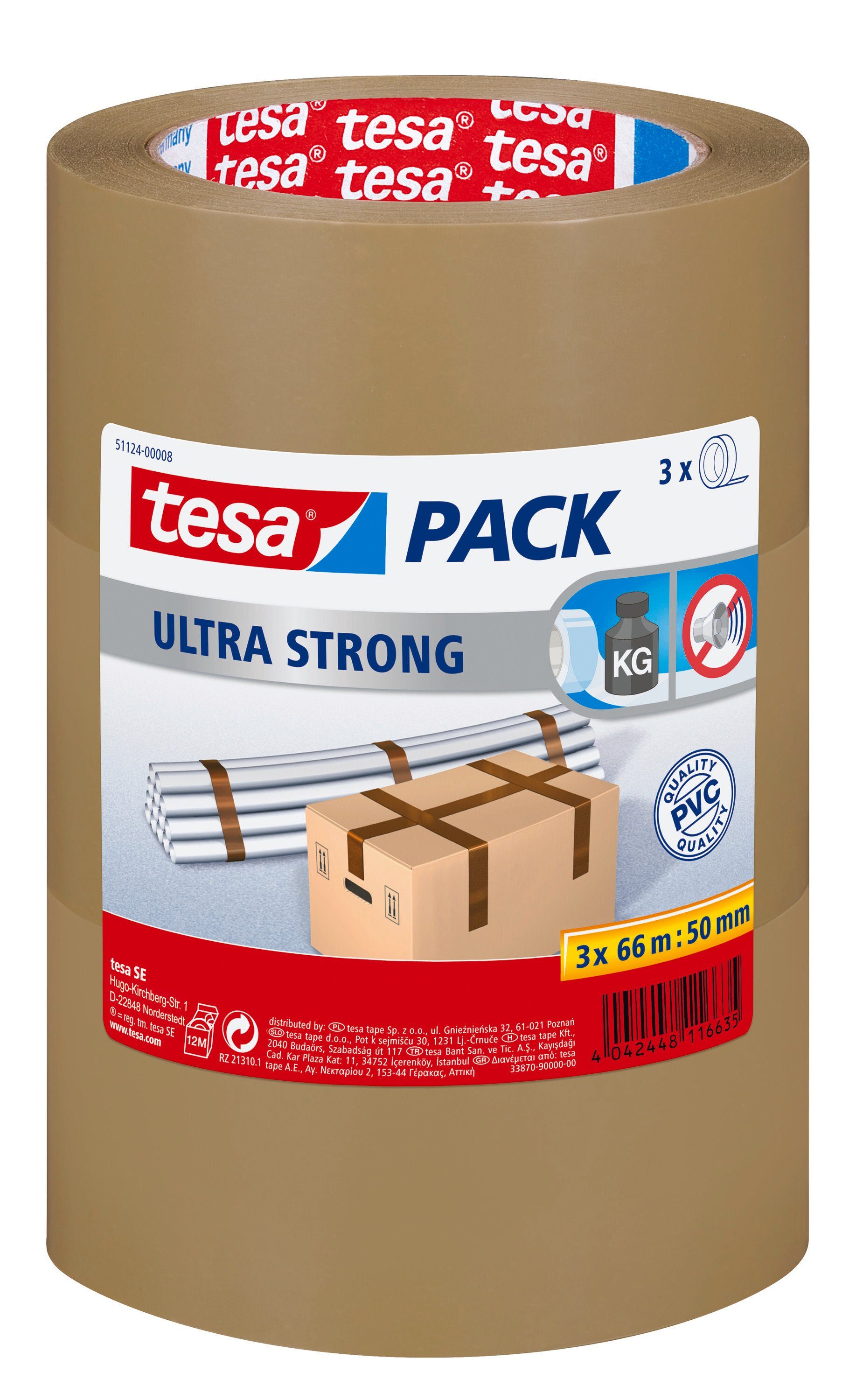 Klebeband tesapack ULTRA STRONG extra starkes Paketklebeband