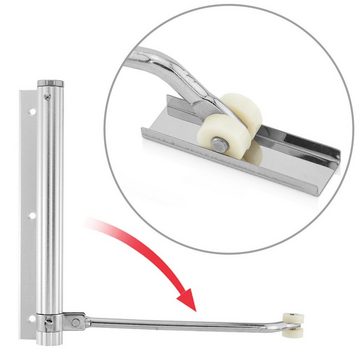 MidGard Türschließer automatisch aus Aluminium inkl. Schrauben & Schlüssel Federschließer
