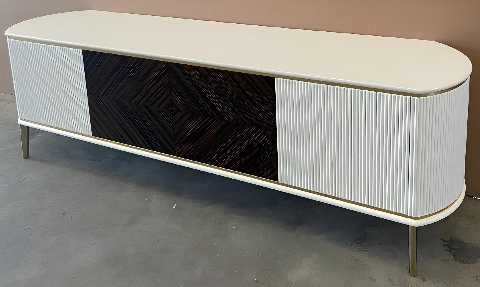 JVmoebel TV-Schrank tv Lowboard Luxus Wohnwand Wohnzimmer rtv Ständer Holz Fernseher (Lowboard) Made in Europa