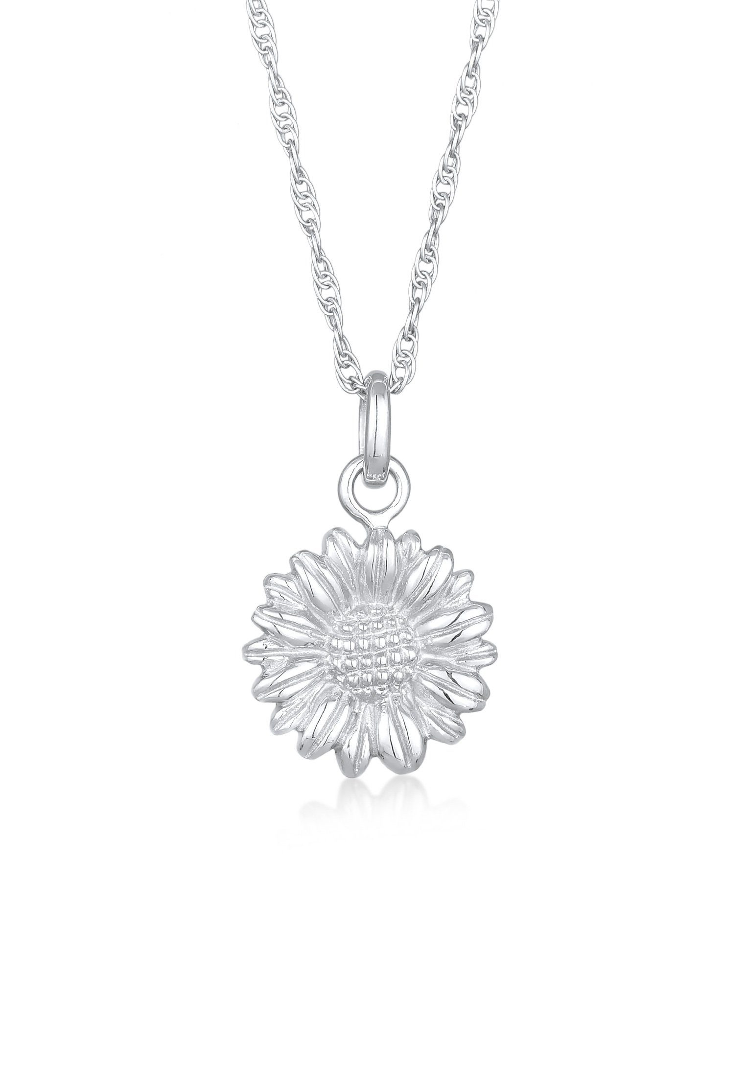 Blume 925 Silber, mit Flower Elli Anhänger Gänseblume Kette