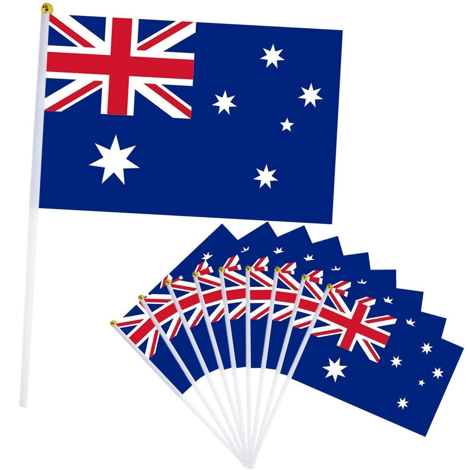 LuxusKollektion Flagge 10er Australien Flagge Klein 14x21cm