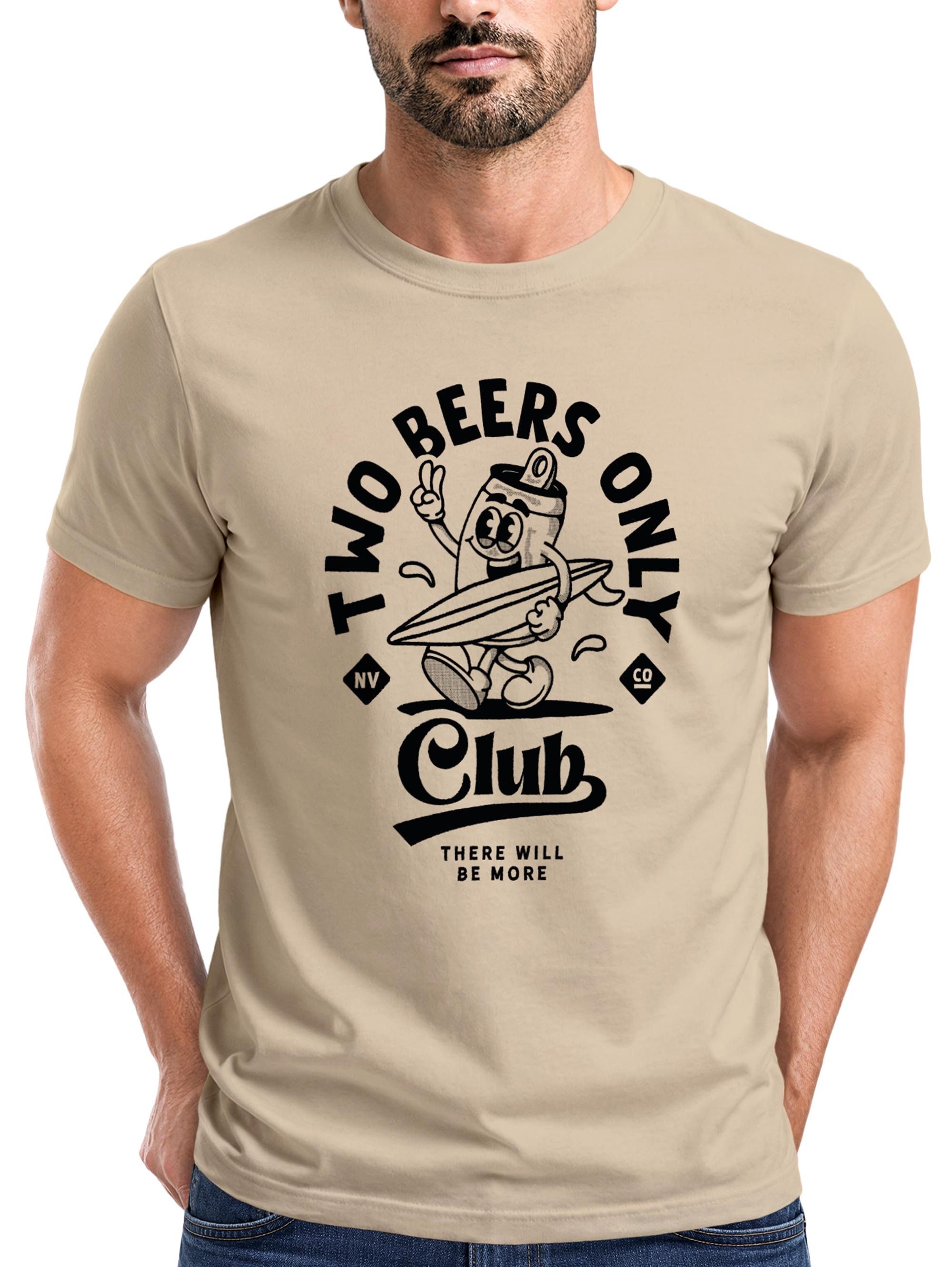 Neverless Print-Shirt Herren T-Shirt Printshirt Comic Style Bier Spruch Sommer Urlaub mit Print