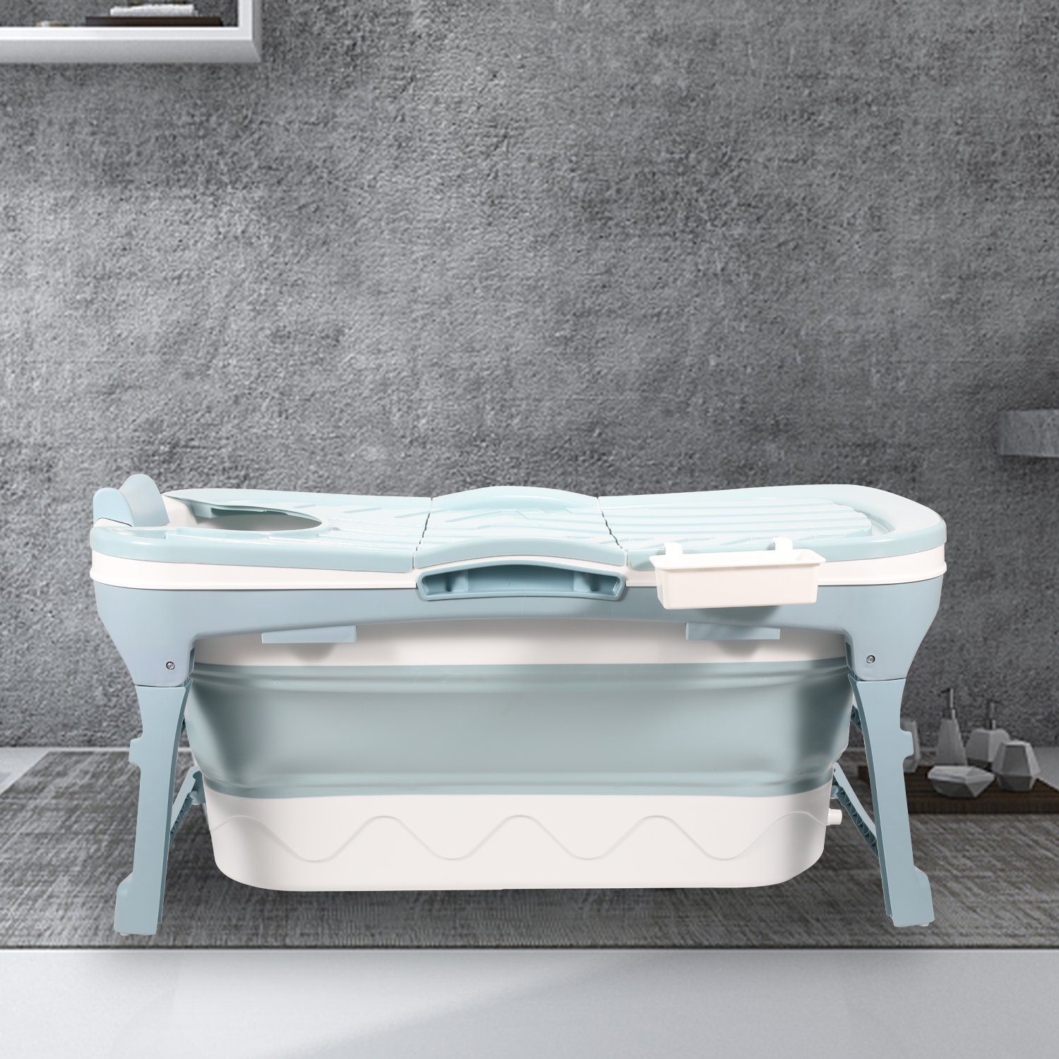 Randaco Badewanne 118cm Faltbare Badewannen Erwachsene Mobile Babybadewannen Tragbare