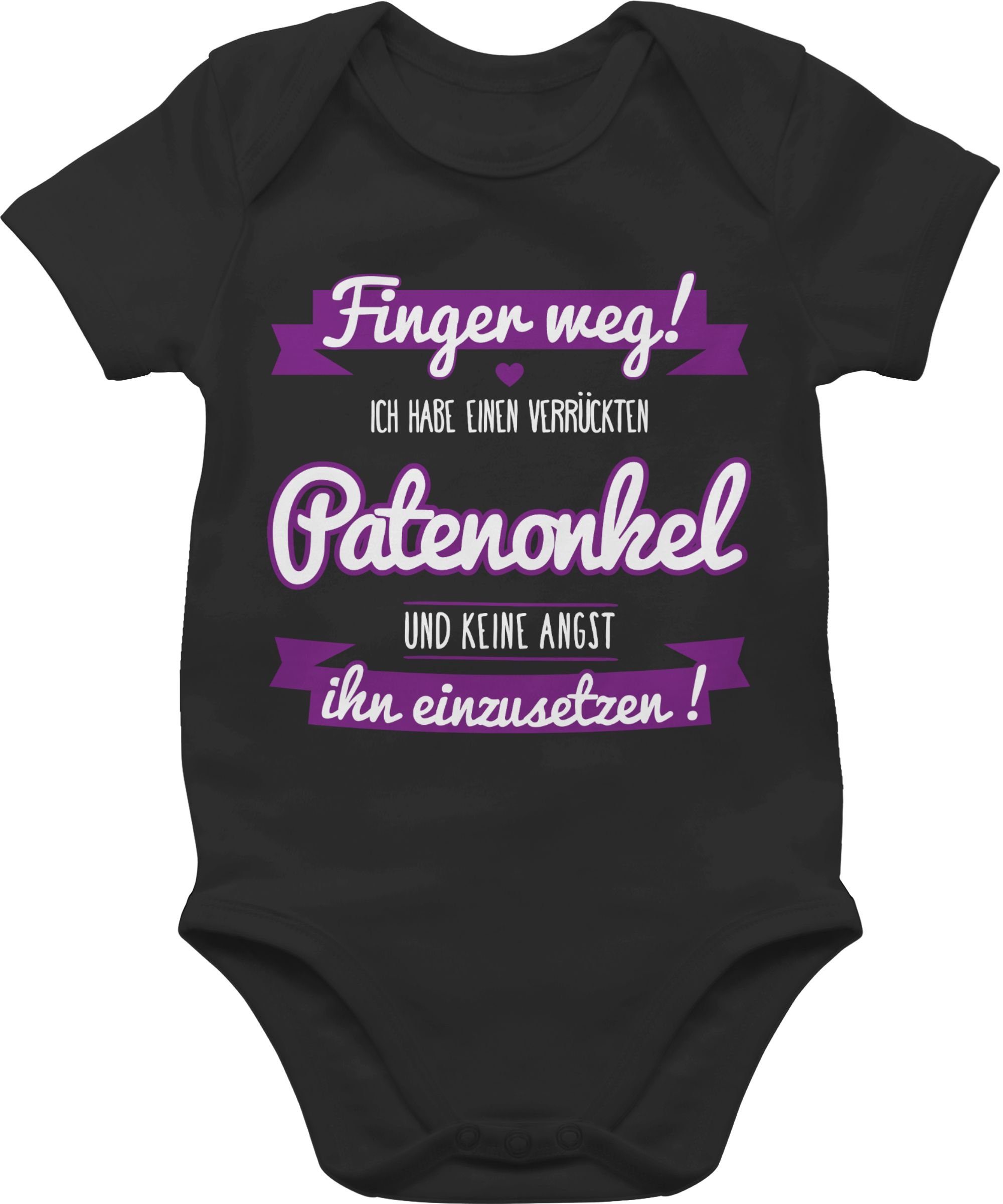 Shirtbody Ich habe einen verrückten Patenonkel lila