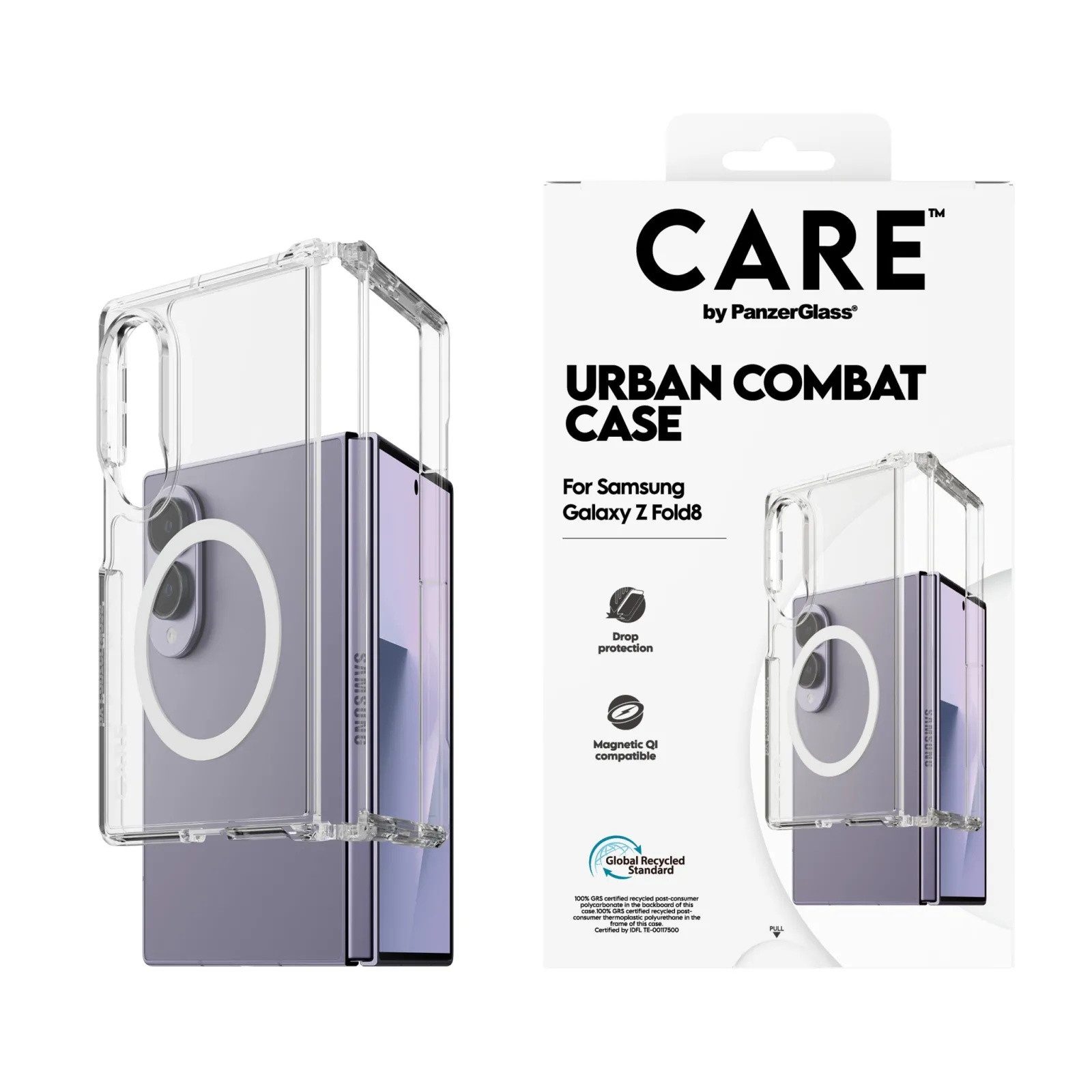 CARE by PanzerGlass Backcover CARE by PanzerGlass Urban Combat Case Samsung Galaxy Z Fold 8 - Transp
