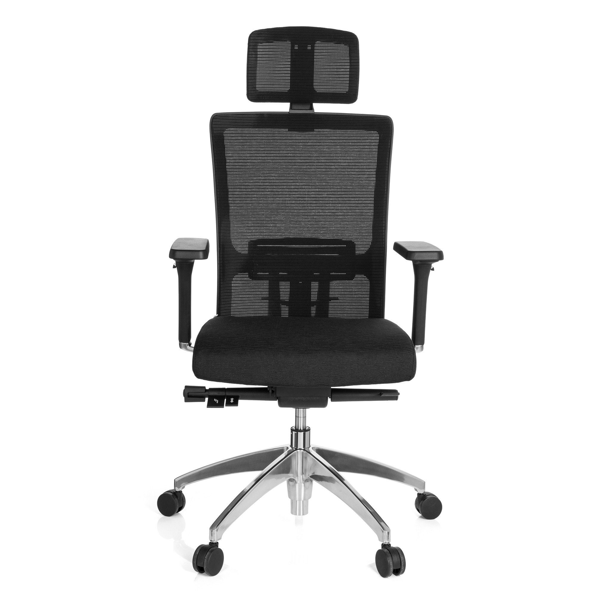 [Favorit] hjh OFFICE Drehstuhl Stoff/Netzstoff Schwarz (1 LUX St), Bürostuhl ASTRA Profi ergonomisch Schreibtischstuhl
