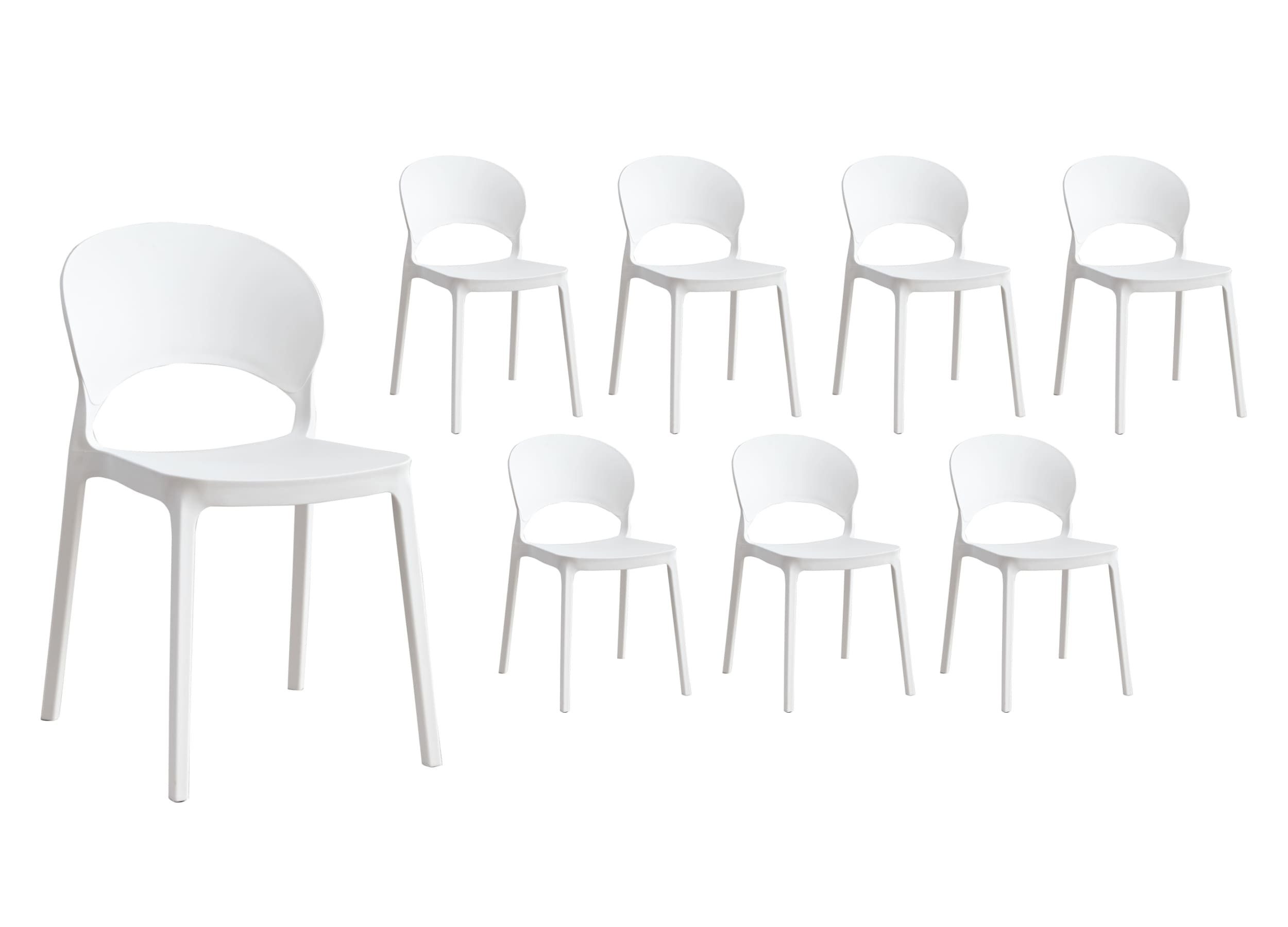 LC Garden Stapelstuhl »Vini« Gartenstuhl Stapelstuhl Bistrostuhl Kunststoff stapelbar (8 St)