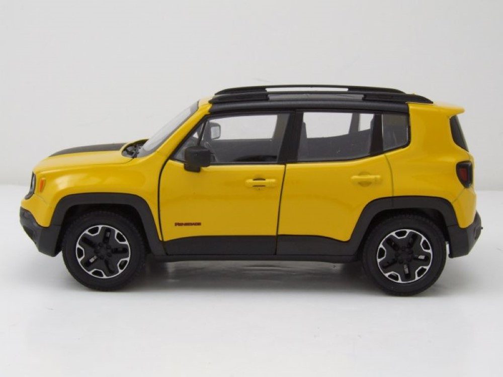 Welly Modellauto Jeep Renegade Trailhawk 2017 gelb, Maßstab 1:24