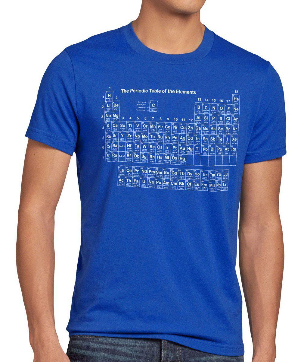 style3 T-Shirt Periodensystem big schule cooper chemie theory bang sheldon elemente