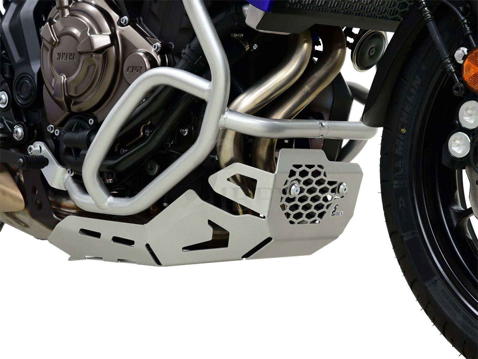 ZIEGER Motor-Schutzhülle Motorschutz für Yamaha MT-07 Tracer / XSR700 silber
