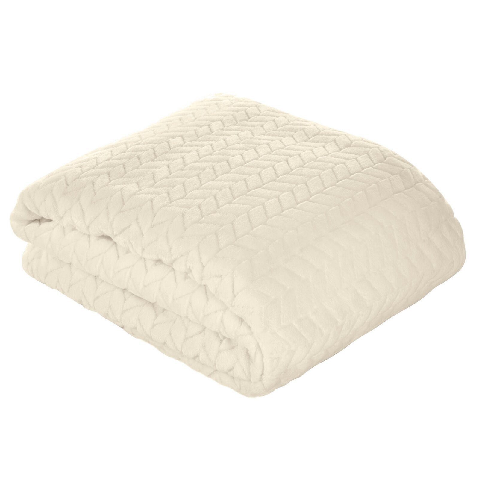 Plaid Cindy, Design91, Warm Kuschelig Gemustert Einfarbig Kuscheldecke Sofadecke TV-Decke