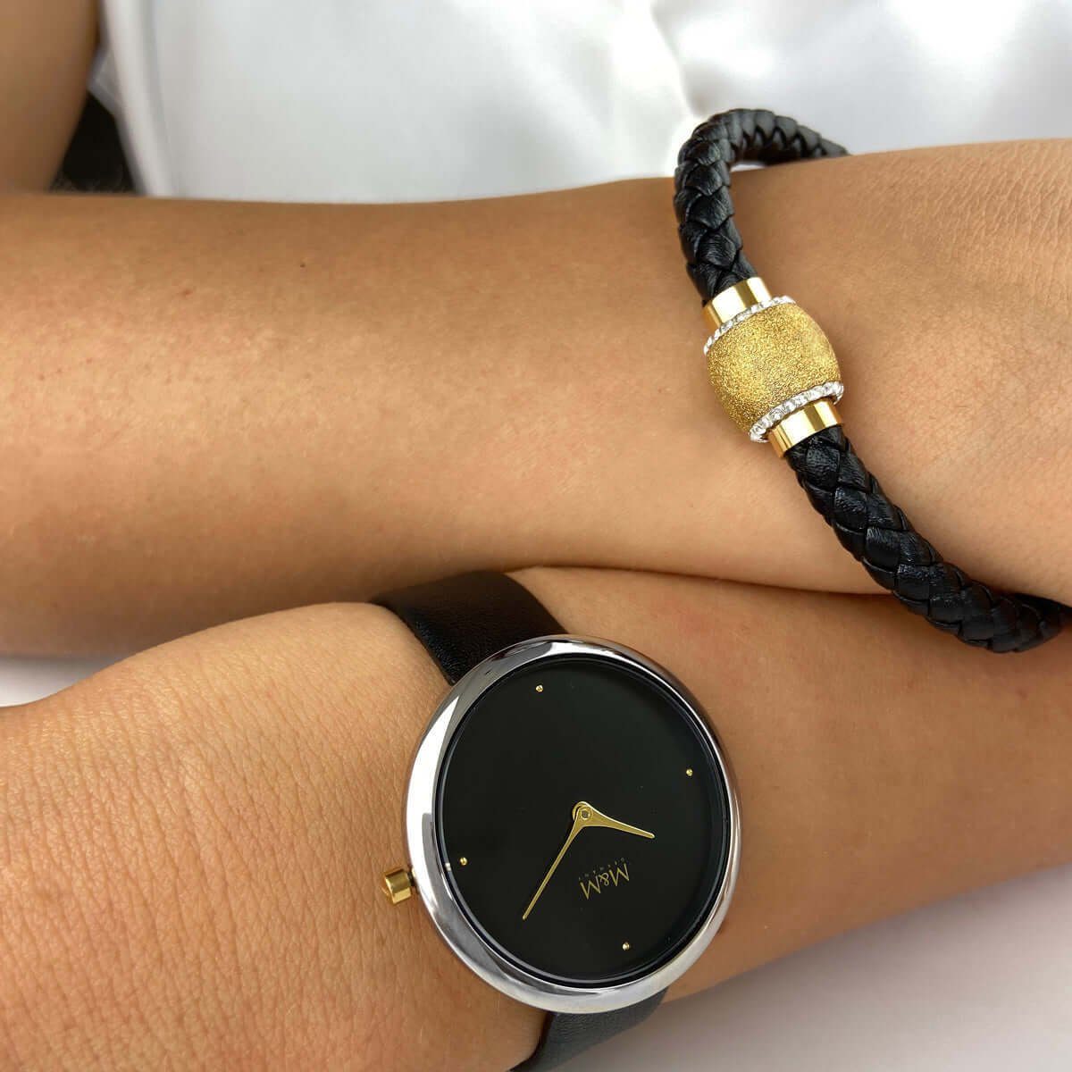 M&M Armband Lederarmband Damen mit Stein günstig online kaufen
