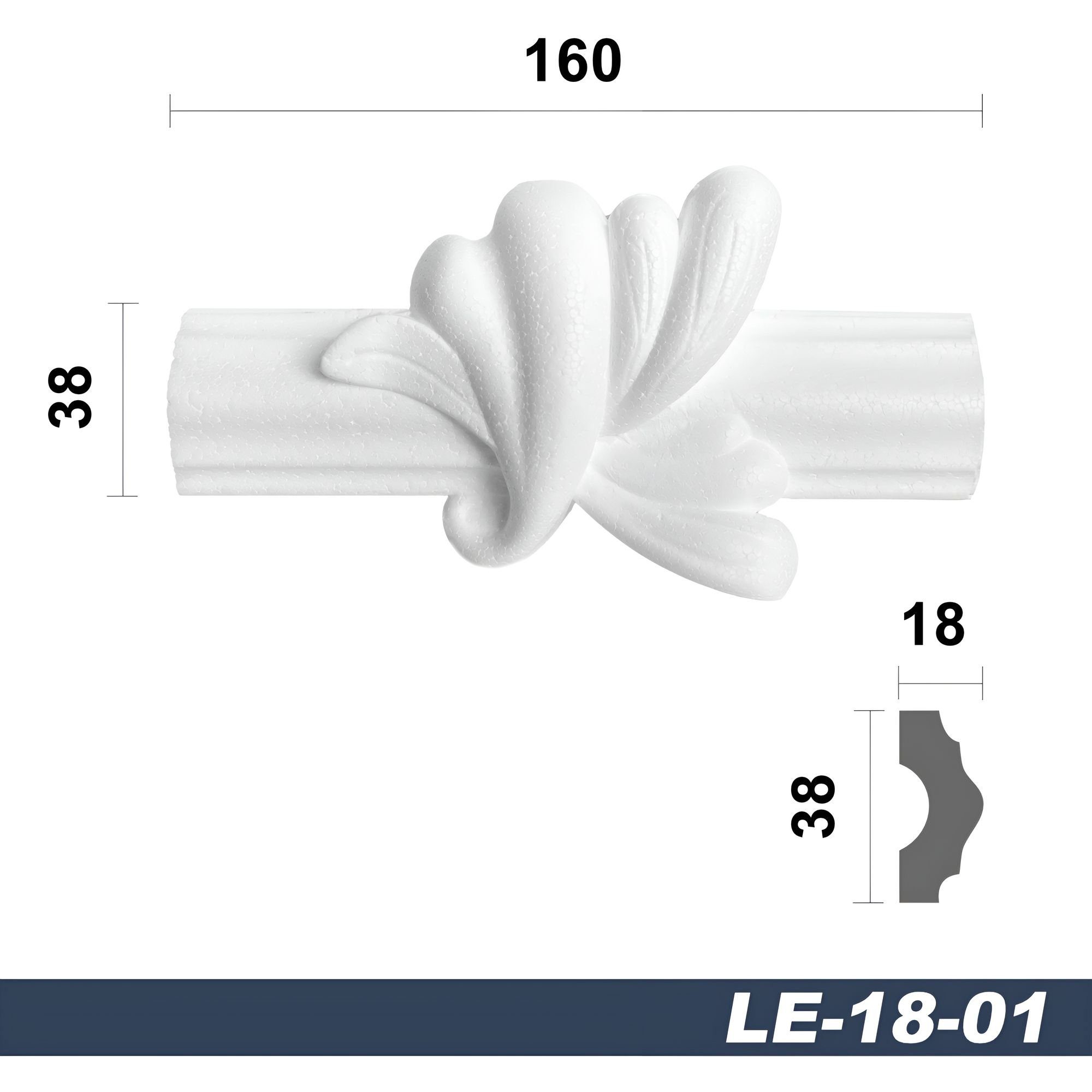 marbet design Zierleiste LE-18-01, 4 Zwischensegmente, günstig online kaufen