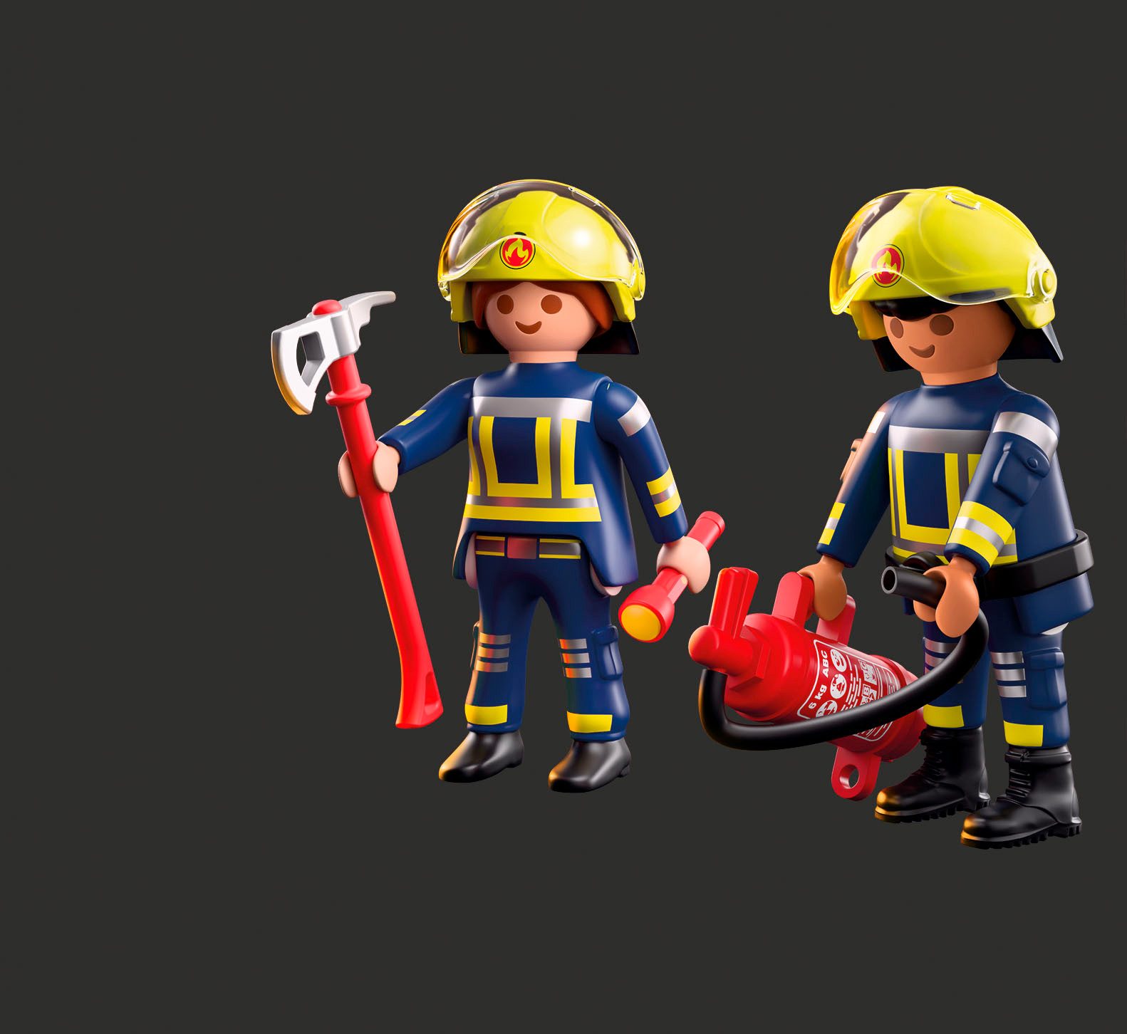 Playmobil® Feuerwehr (71885), Duo Pack Konstruktions-Spielset, (10 St), Mad günstig online kaufen