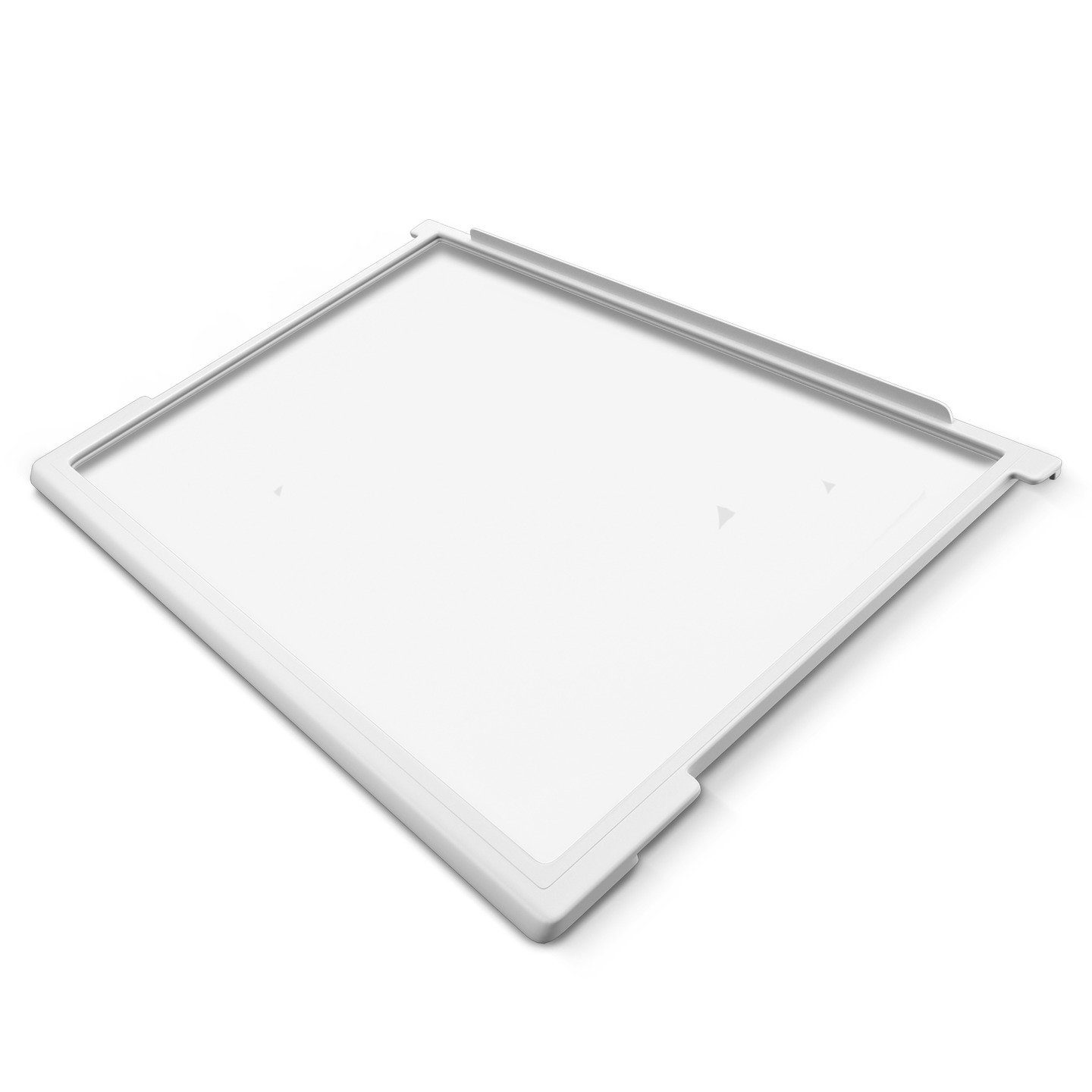 VIOKS Einlegeboden Ersatz für Gorenje 163336 Glasplatte oben 465x300 mm mit Rahmen (1 St), für Lebensmittelfach im Kühlschrank
