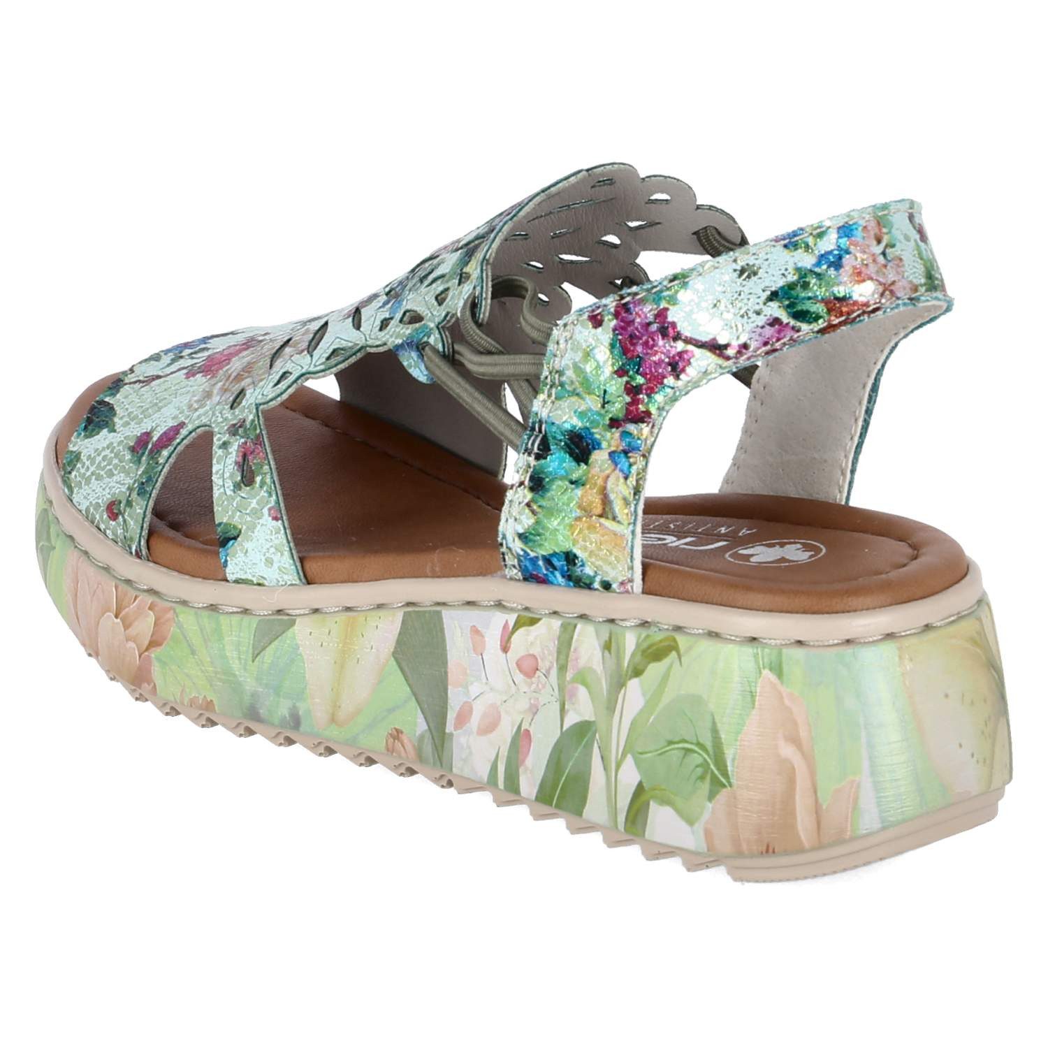 Rieker Rieker V1784-90 Damen Synthetik green Sandalette