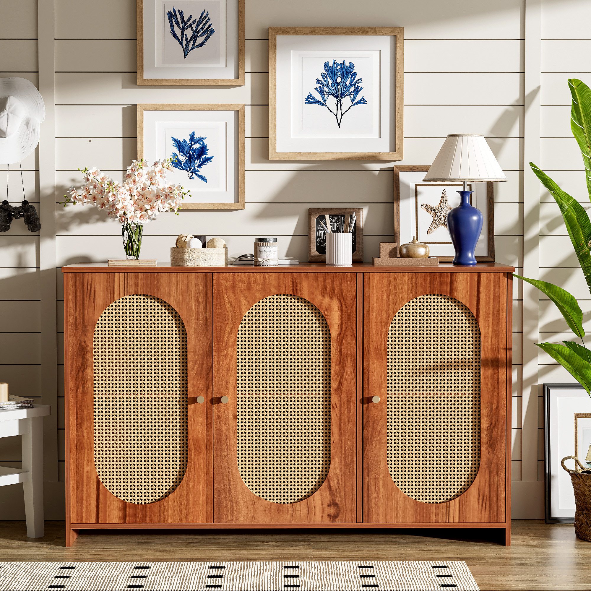Sytifro Sideboard Sideboard mit 3 Türen, günstig online kaufen