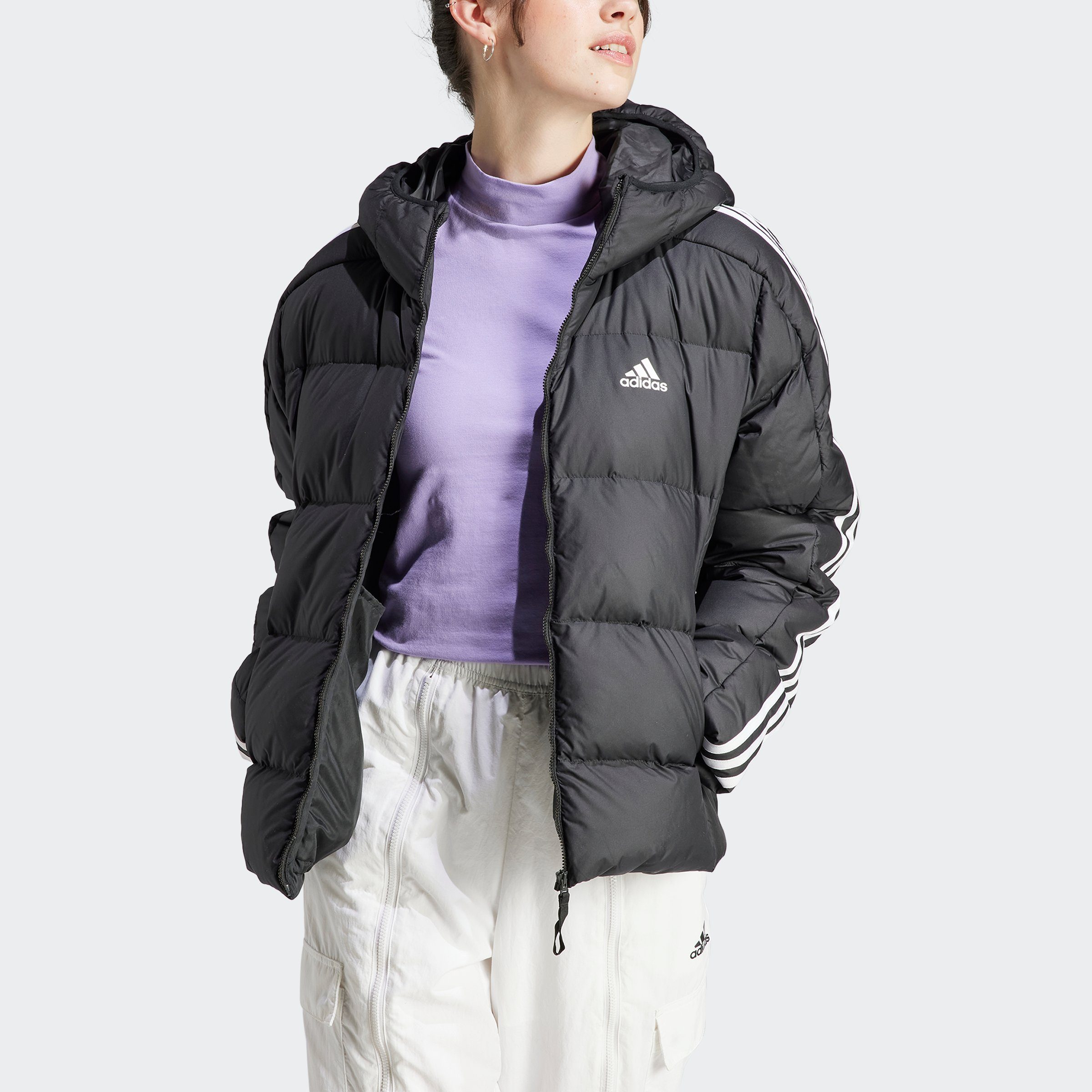 adidas Sportswear Outdoorjacke W ESS M D HO J black | Jacken