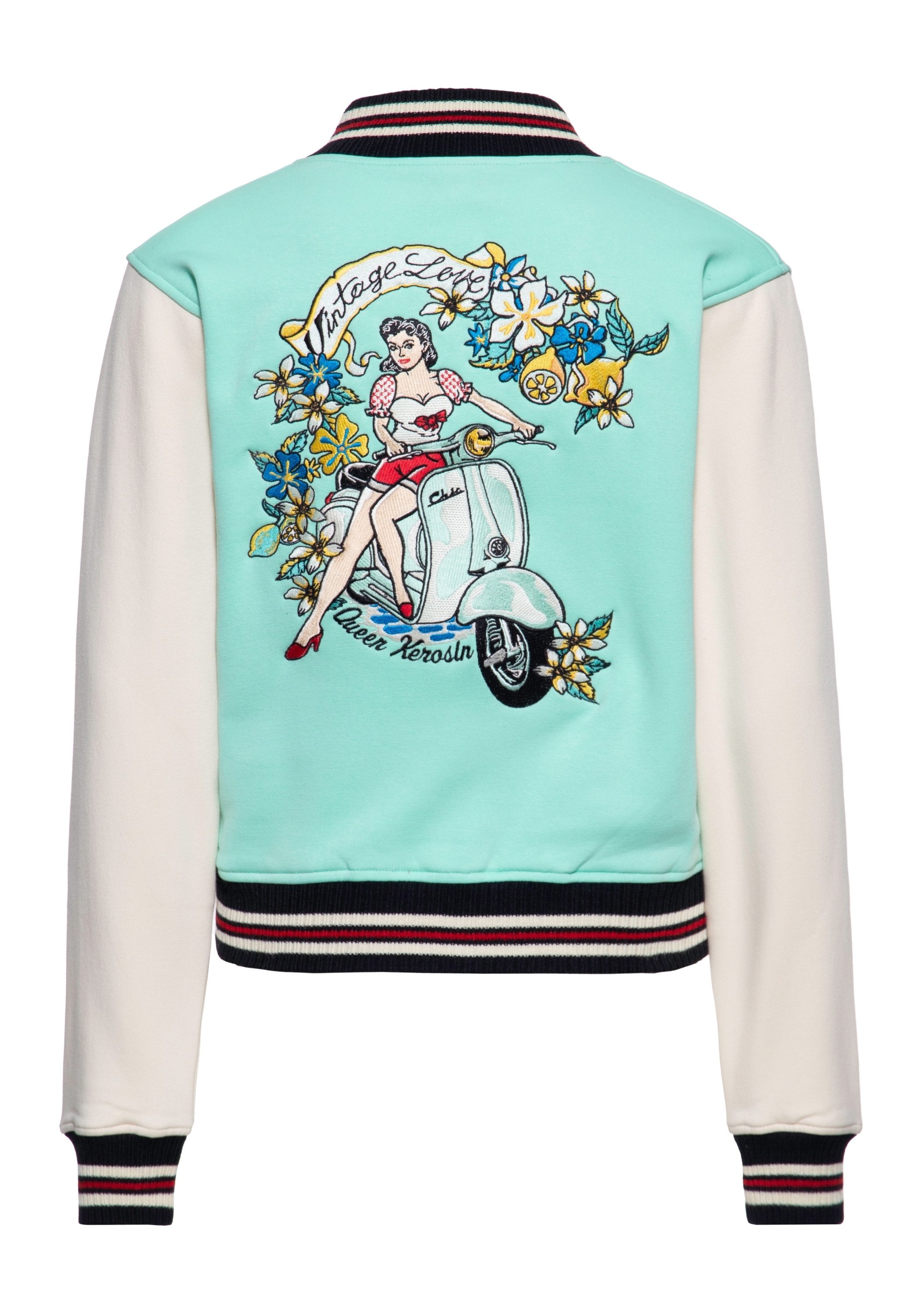 QueenKerosin Collegejacke Vintage Love (1-St) mit günstig online kaufen