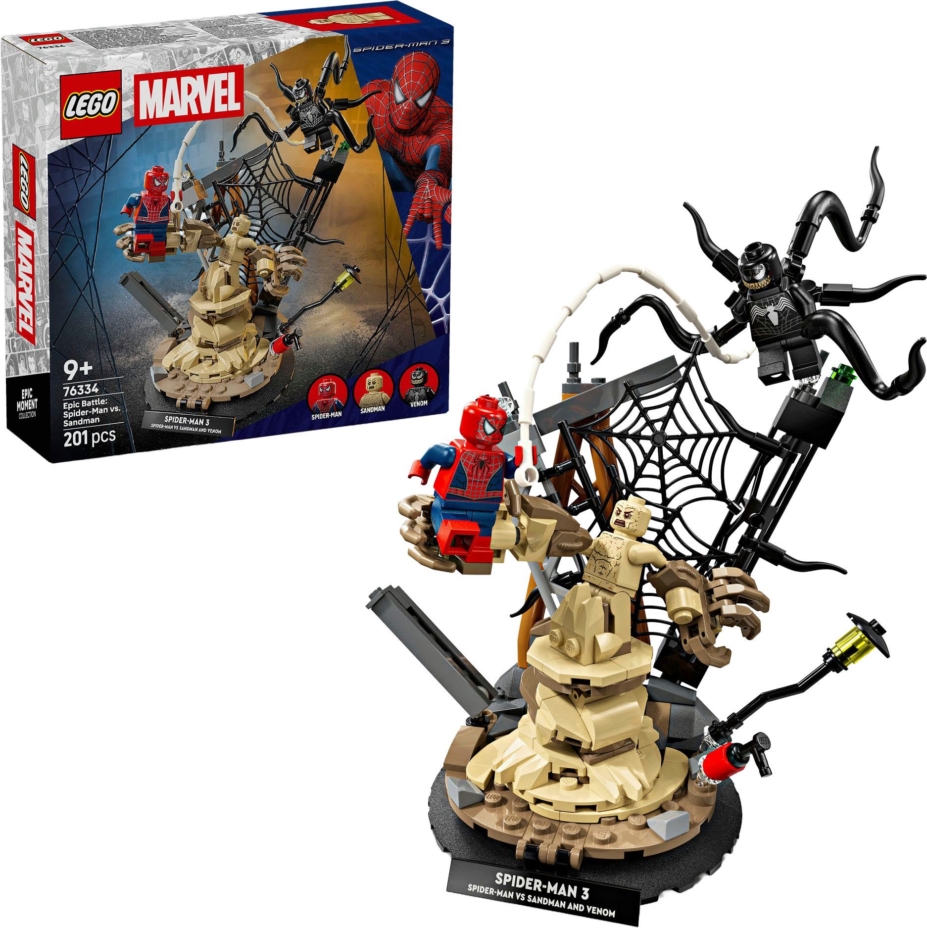 LEGO® Großer Showdown: Spider-Man vs. Sandman (76334), LEGO Super Heroes Konstruktionsspielsteine, (201 St), Made in Europe