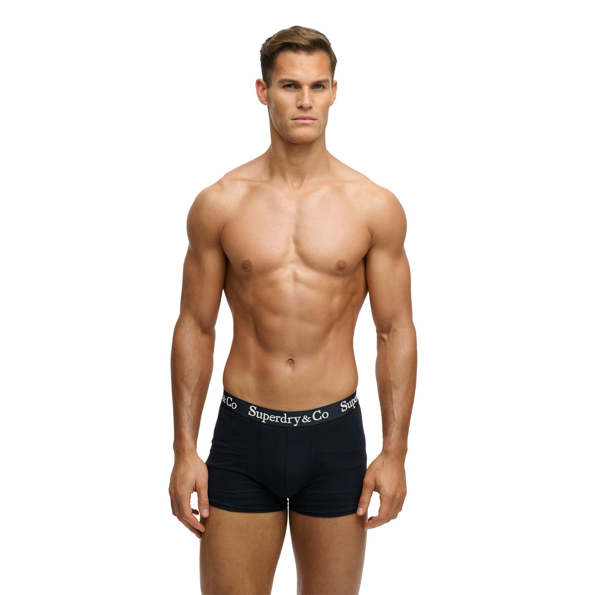 Superdry Boxer Herren Boxershort 3er Pack Baumwolle (Packung, 3er Pack)