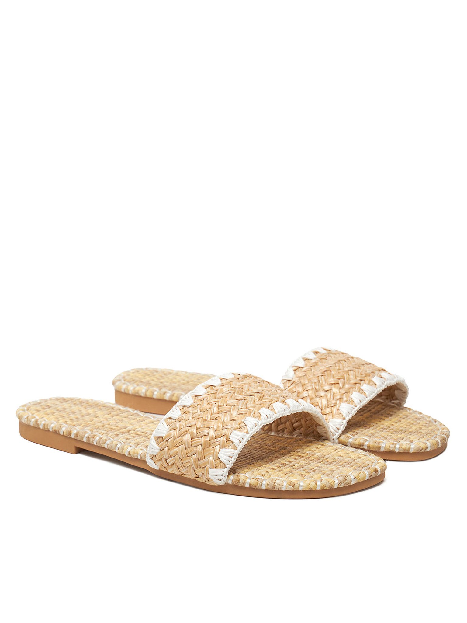 DeeZee Deezee Damen Flip-Flops Beige BP6097-5 Badepantolette