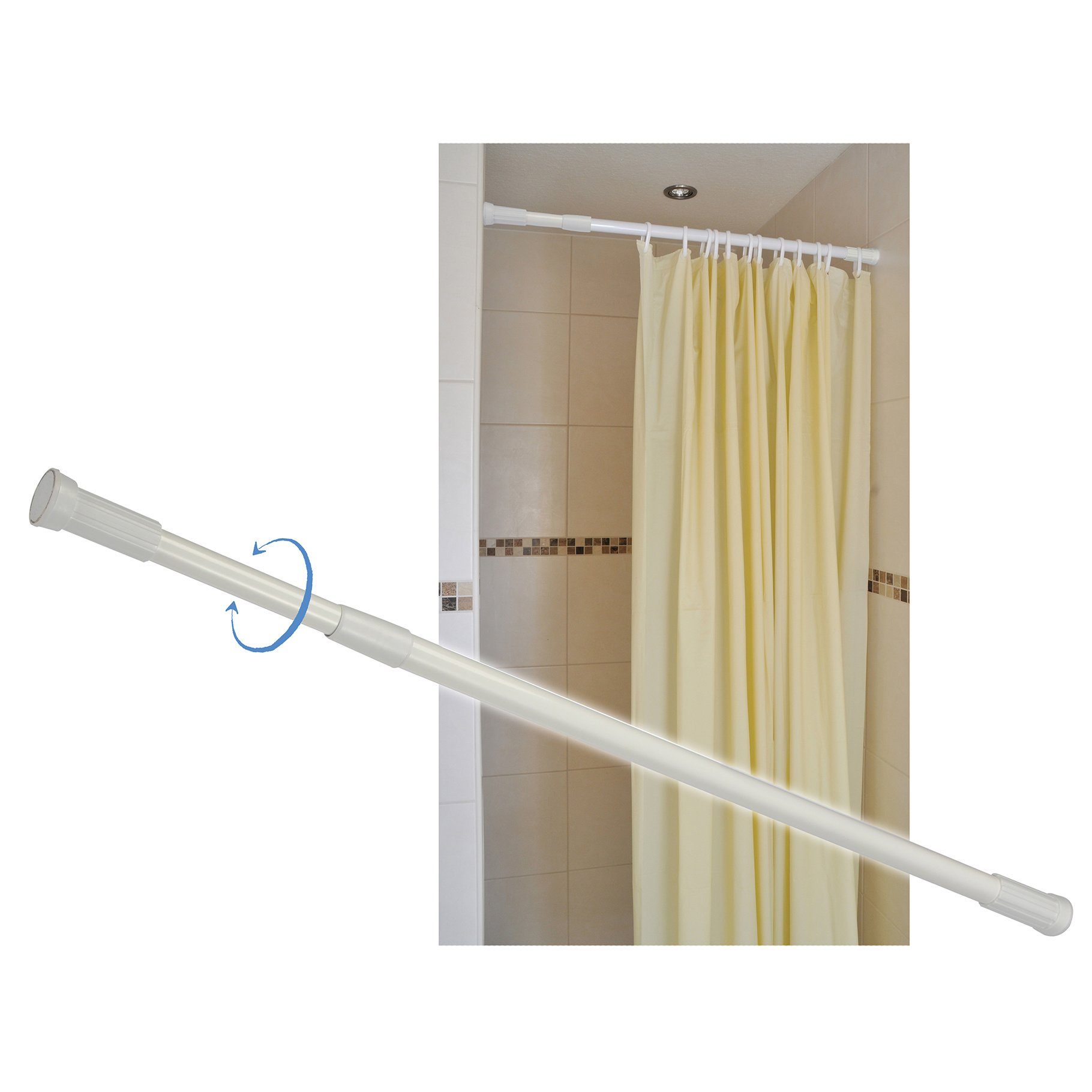 Haushalt International Duschvorhangstange Duschvorhangstange Aluminiumlegie günstig online kaufen