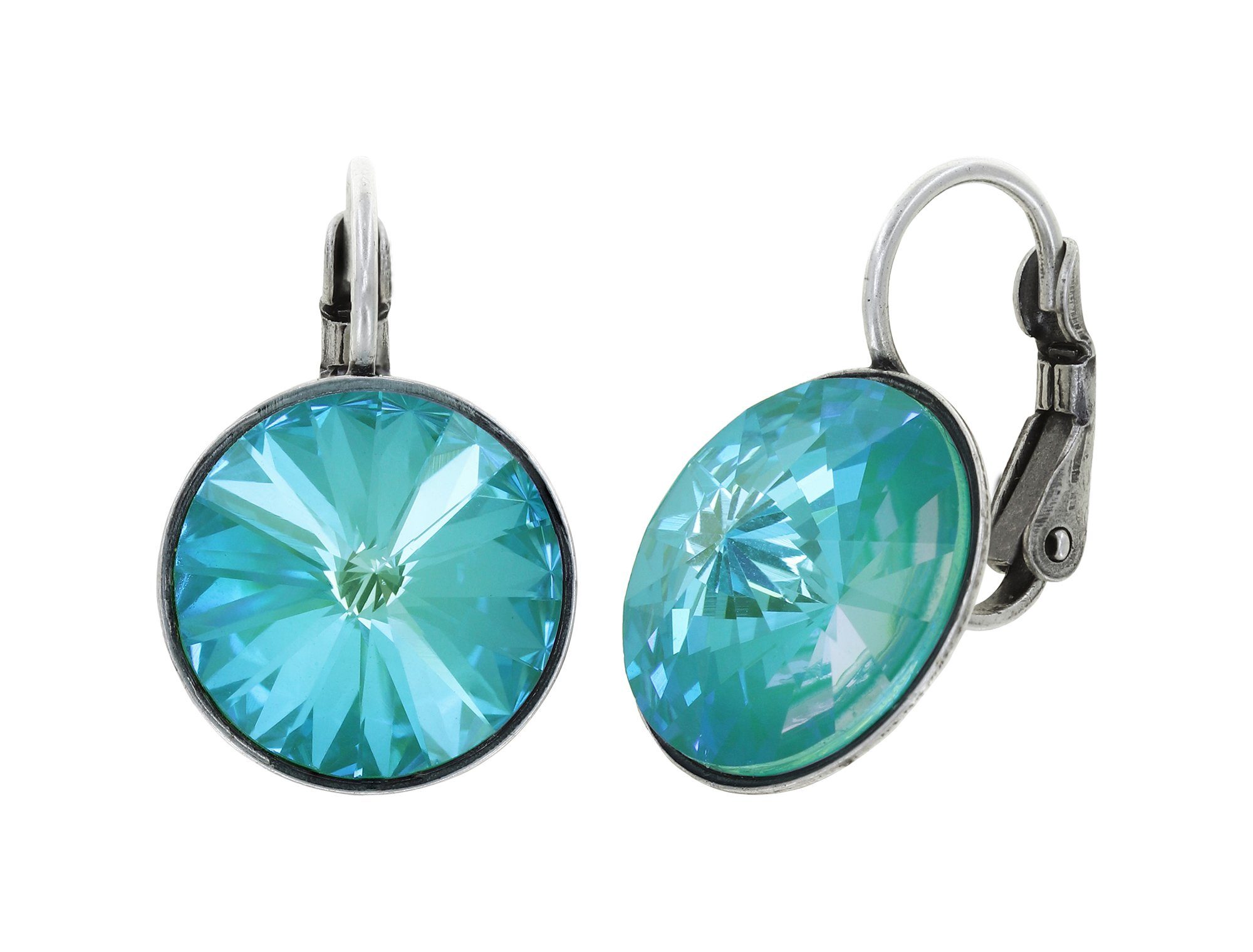 KONPLOTT Paar Ohrhänger »KONPLOTT Ohrringe Rivoli Blau Grün antik Silber«  (1 Paar Ohrringe, inklusive Konplott Schmuckkarton) online kaufen | OTTO