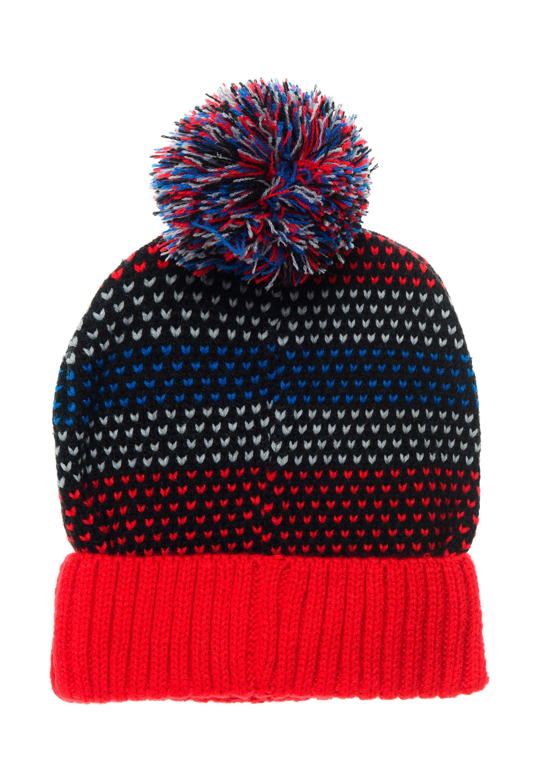 Spiderman Mütze & Schal Kinder Jungen Winter-Set Mütze Handschuhe (SET, 2-tlg)