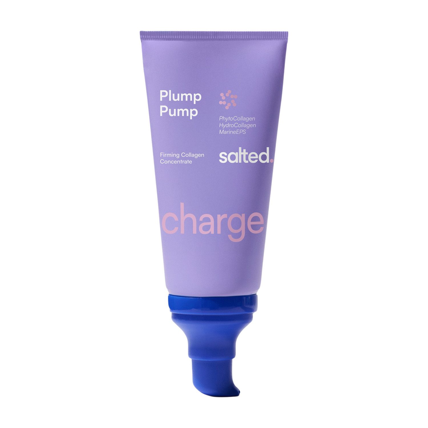 salted. Anti-Aging-Creme Straffendes Kollagenkonzentrat Plump Pump, Straffendes Kollagen-Konzentrat mit PhytoCollagen und MarineEPS