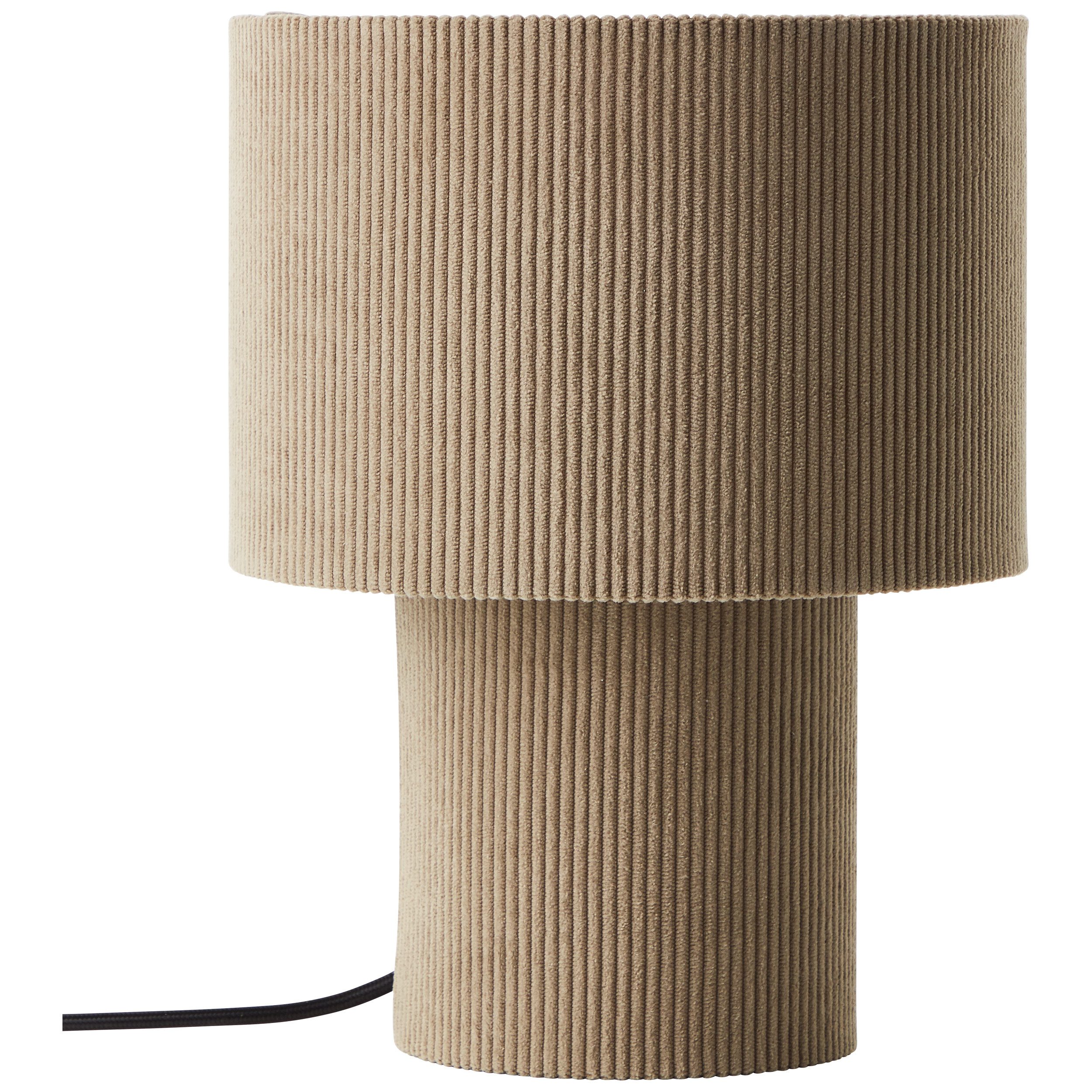Brilliant Tischleuchte Tony, ohne Leuchtmittel, mit Cord-Lampenschirm, 30 x 23 cm, E27, Textil