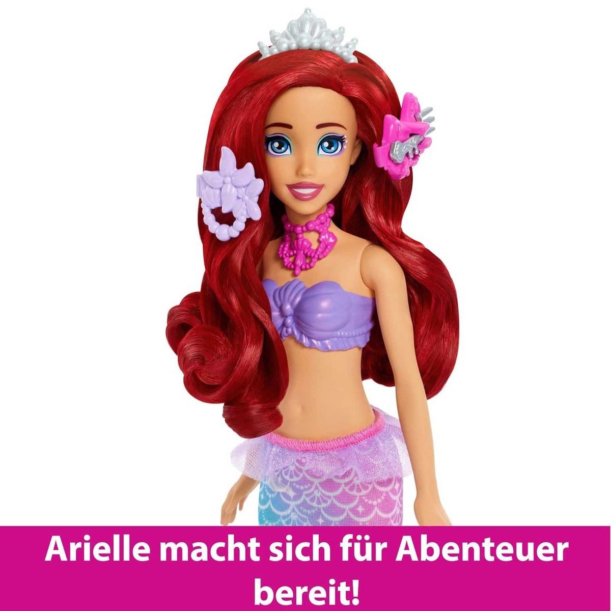 Mattel® Meerjungfrauenpuppe Mattel JBF86 - Disney Princess - Arielle Schminkmuschel – Meerjungfr