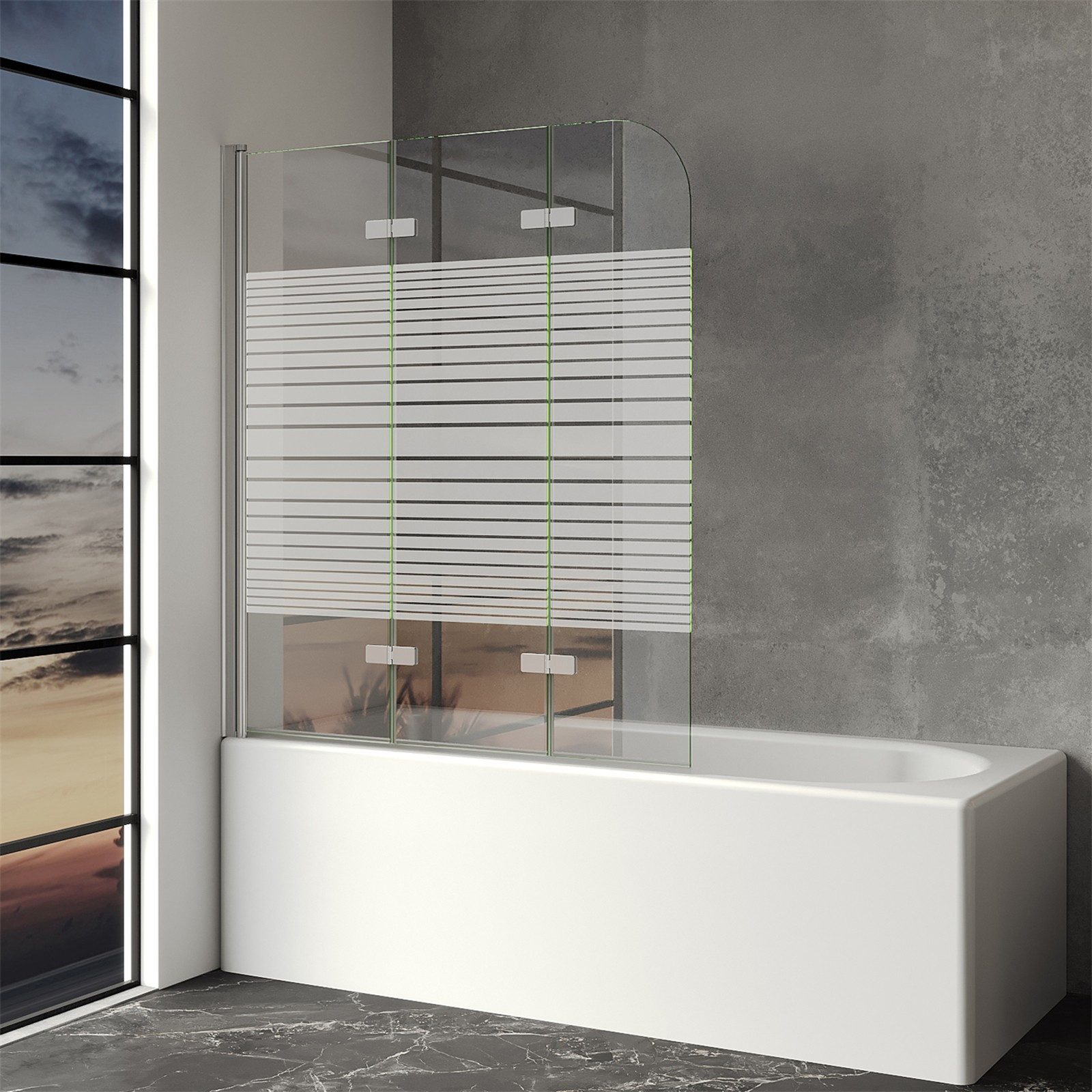 IMPTS Badewannenaufsatz Duschwand für Badewanne Badewannenaufsatz günstig online kaufen