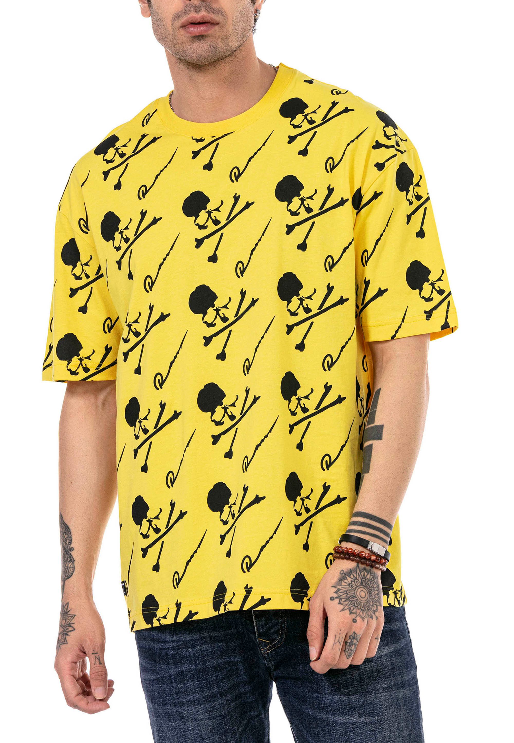 RedBridge T-Shirt mit Totenkopf-Print - 100% günstig online kaufen