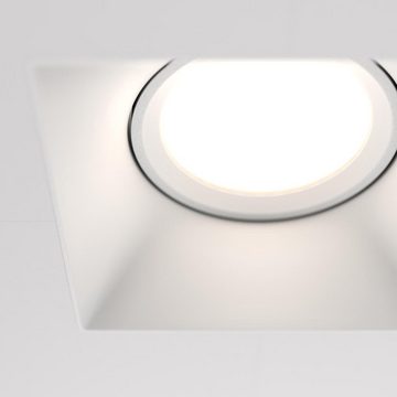 click-licht Einbauleuchte Deckeneinbauleuchte Dot in Weiß GU10 eckig, keine Angabe, Leuchtmittel enthalten: Nein, warmweiss, Einbaustrahler, Einbauleuchte