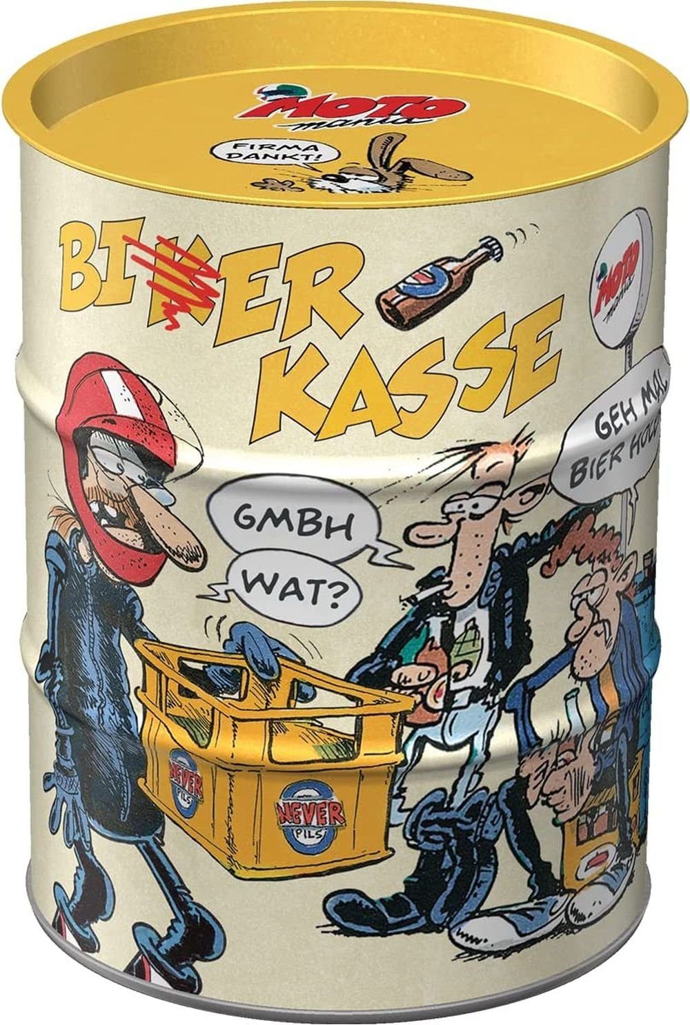 Spardose Metall Spardose Sparbüchse Sparschwein - Biker-Kasse