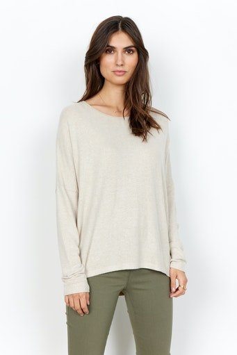 soyaconcept Rundhalsshirt SC-BIARA 1 bequemer Pullover, elastische Viskose- günstig online kaufen
