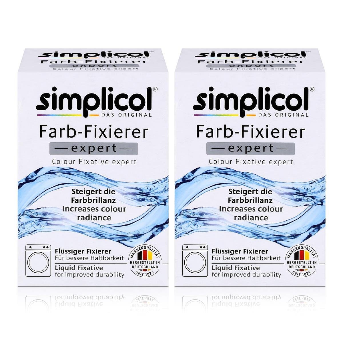 simplicol Textilfarbe Simplicol Farb-Fixierer Expert: Steigert die Haltbarkeit (2er Pack)