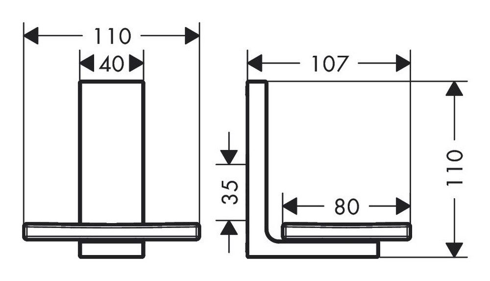 hansgrohe Seifenschale Axor Universal Rectangular günstig online kaufen